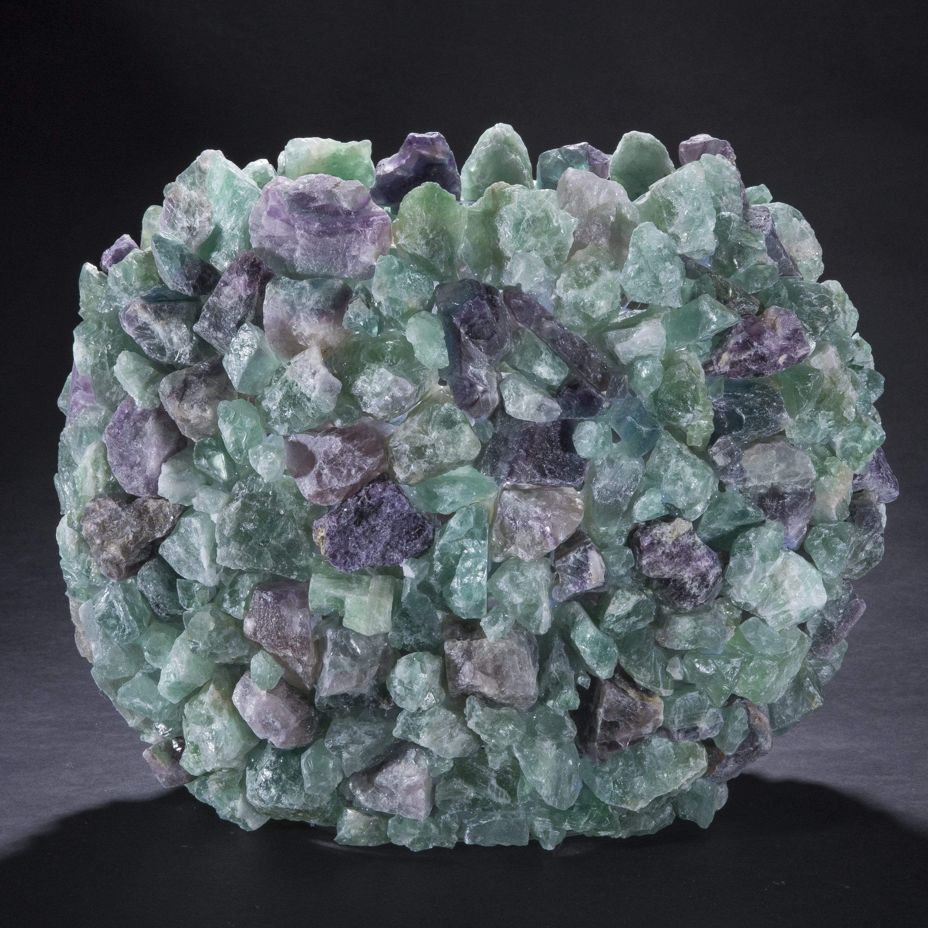 Kalifano Gemstone Vases 10.5" Fluorite Gemstone Vase GVL-FL