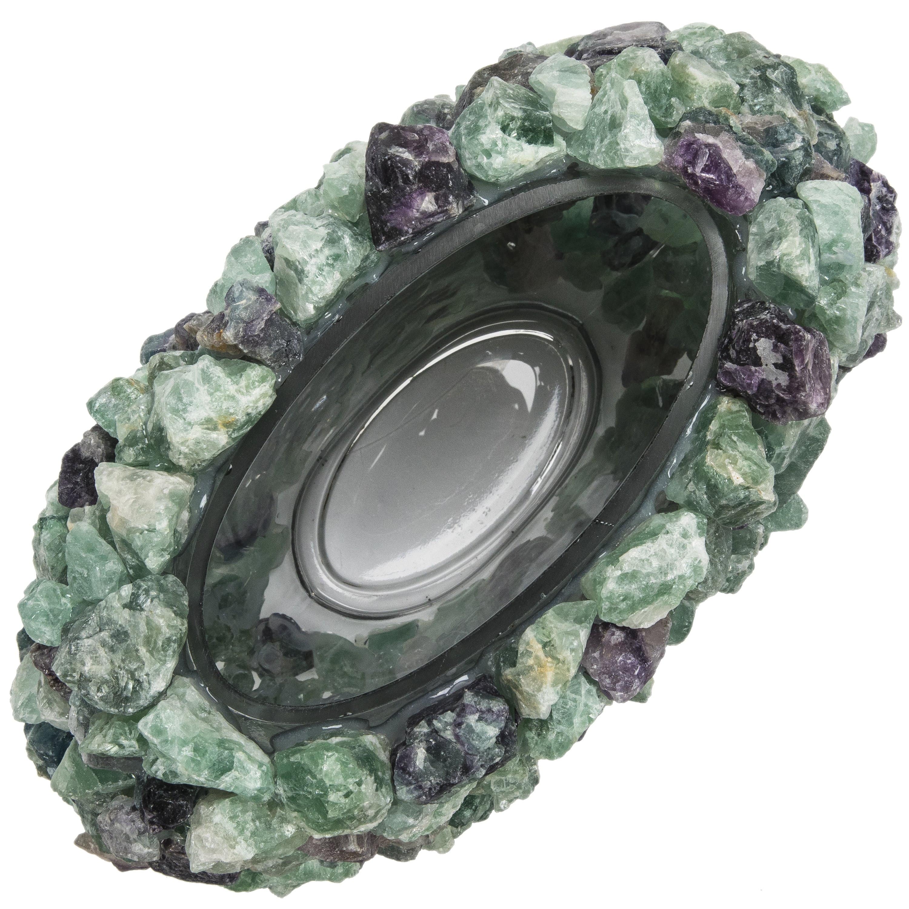 Kalifano Gemstone Vases 10.5" Fluorite Gemstone Vase GVL-FL