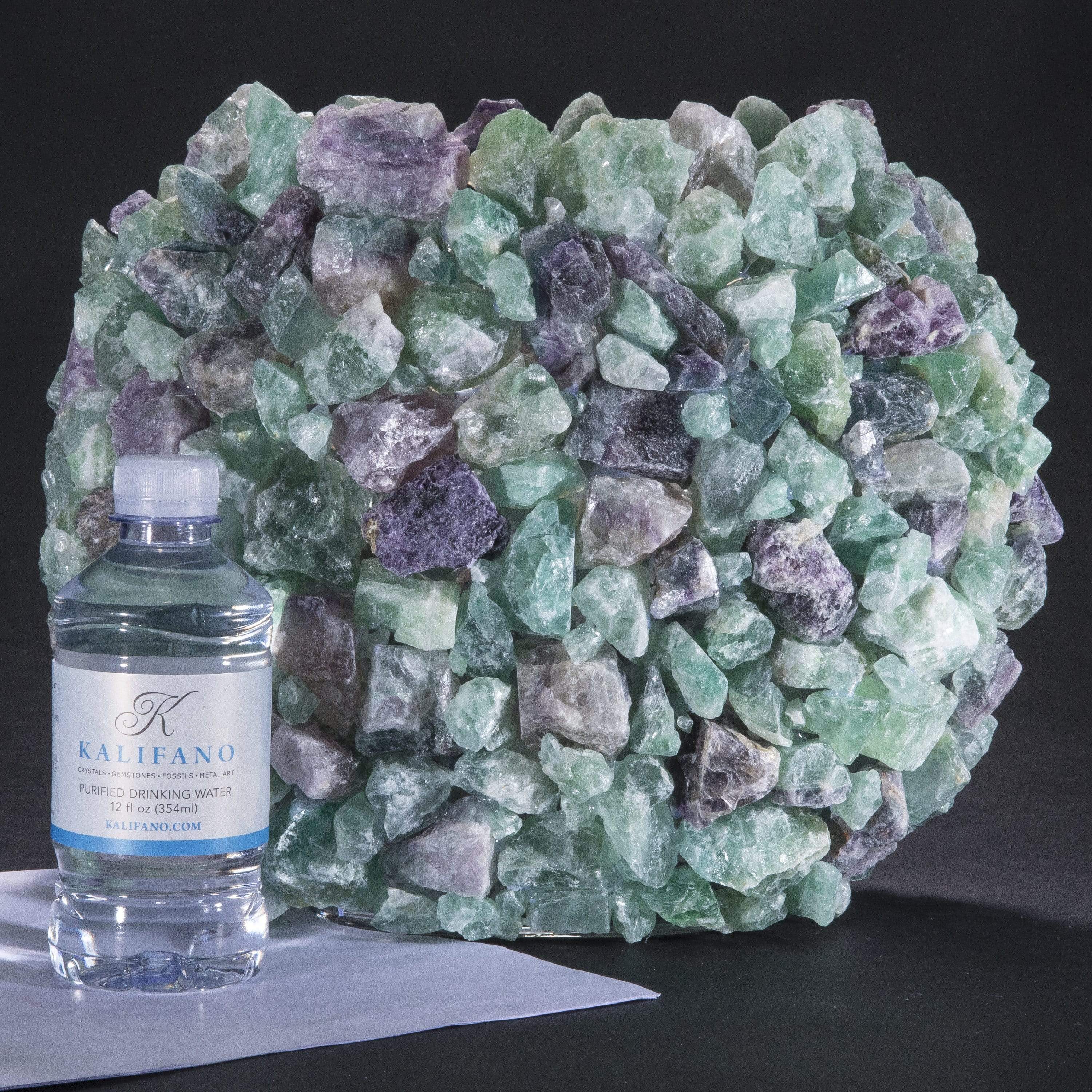 Kalifano Gemstone Vases 10.5" Fluorite Gemstone Vase GVL-FL