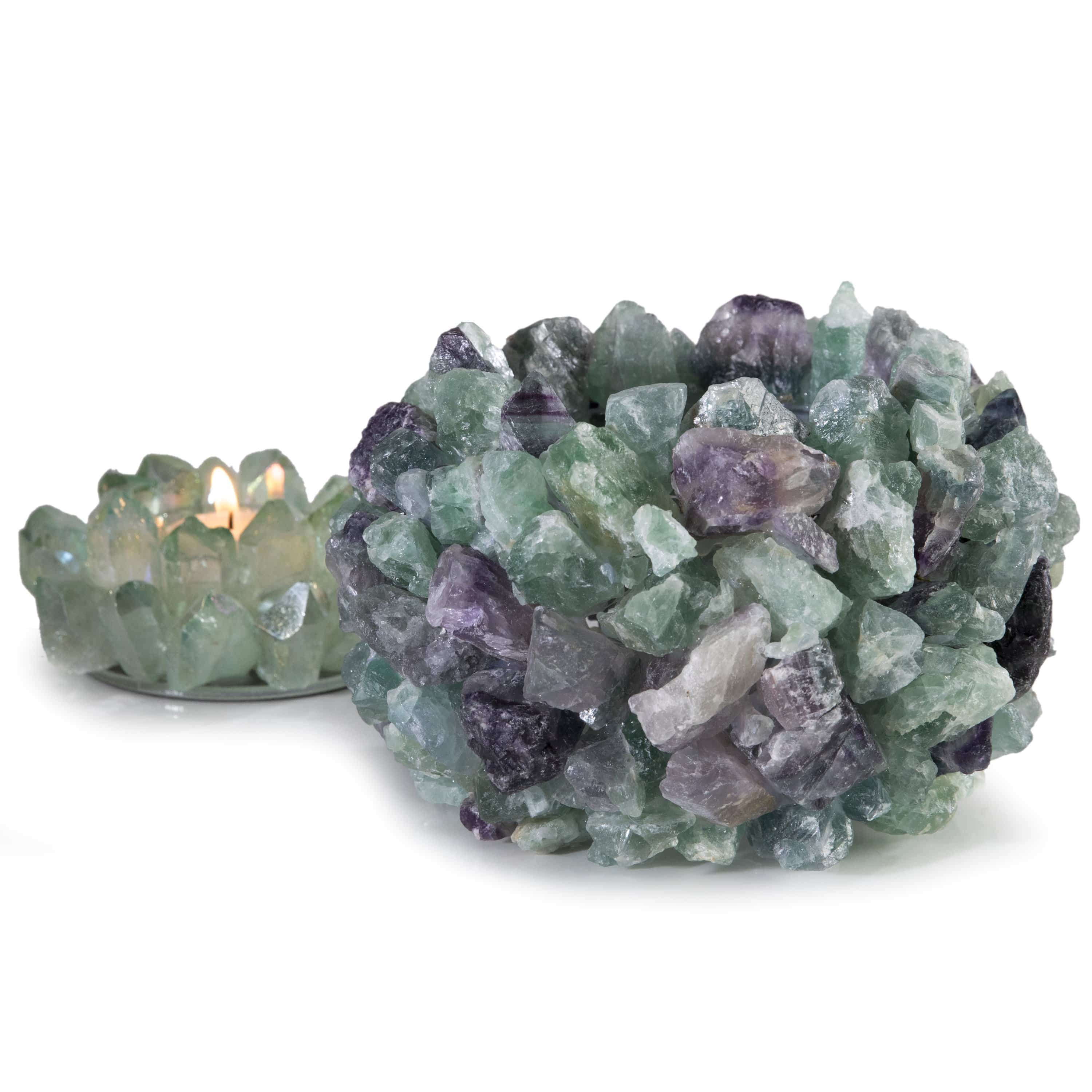 Kalifano Gemstone Vases Fluorite Gemstone Vase GVM-FL
