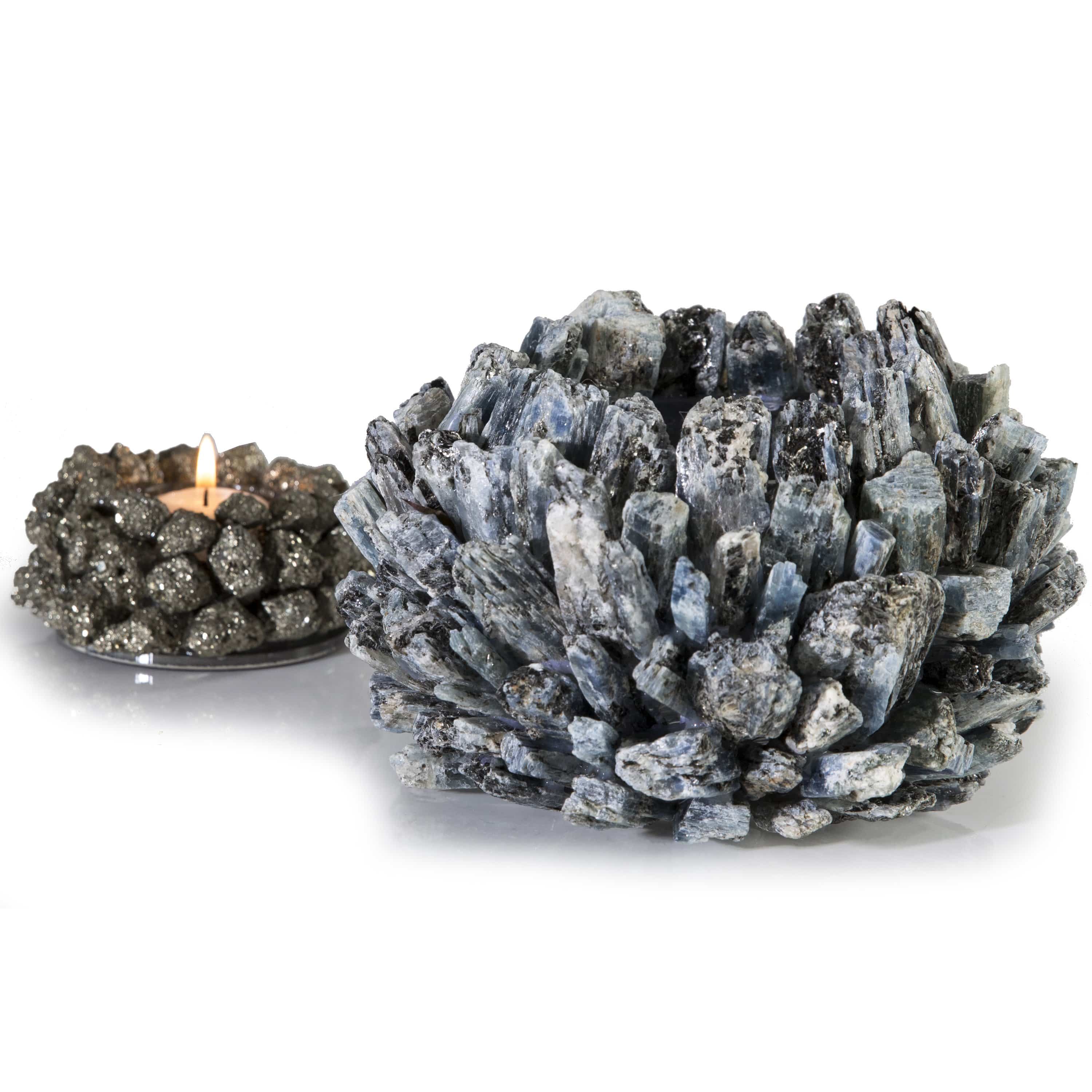 Kalifano Gemstone Vases Kyanite Gemstone Vase GVM-KE