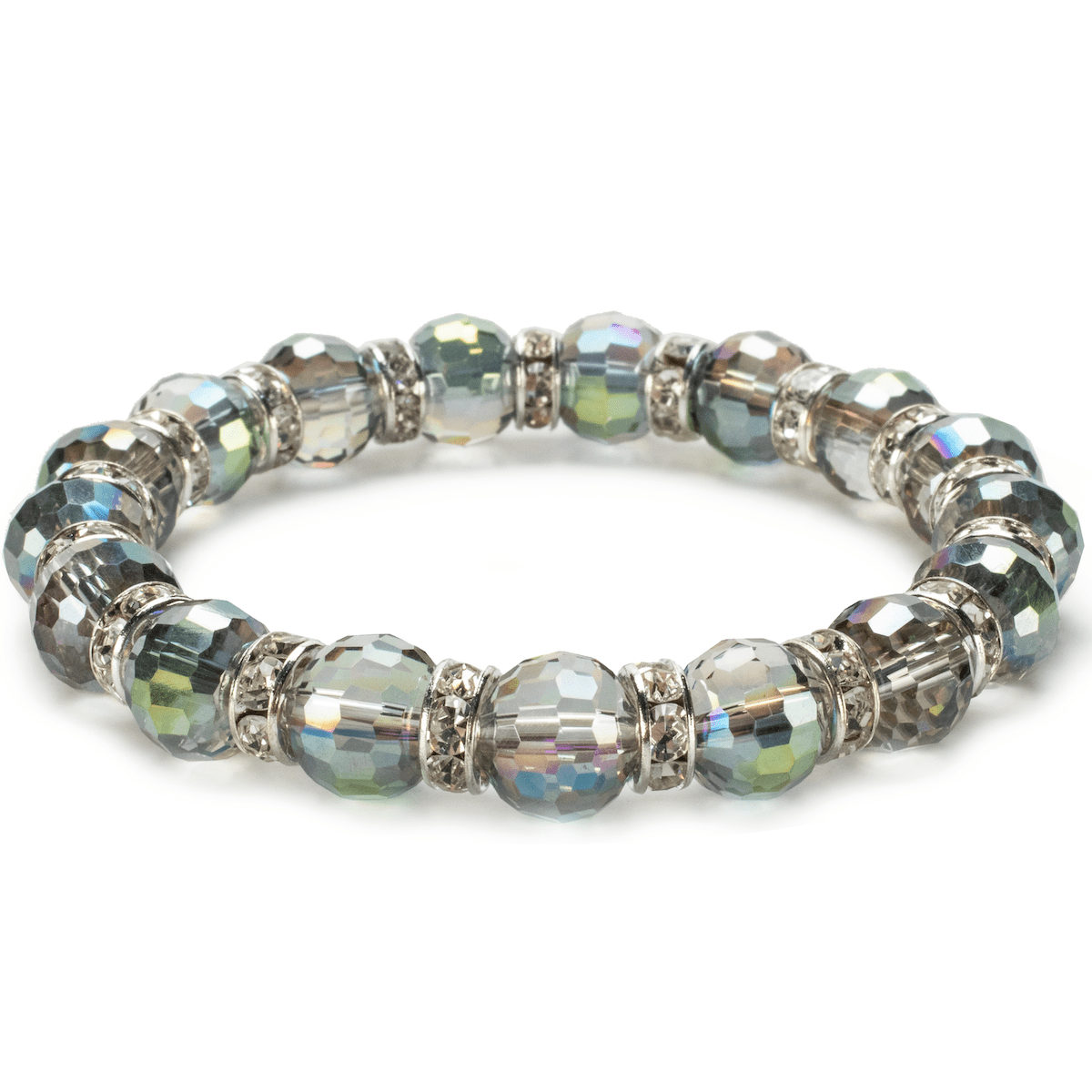 Kalifano Gorgeous Glass Jewelry BLUE-BGG-RG - Gorgeous Glass - Rose Green Crystal BLUE-BGG-RG