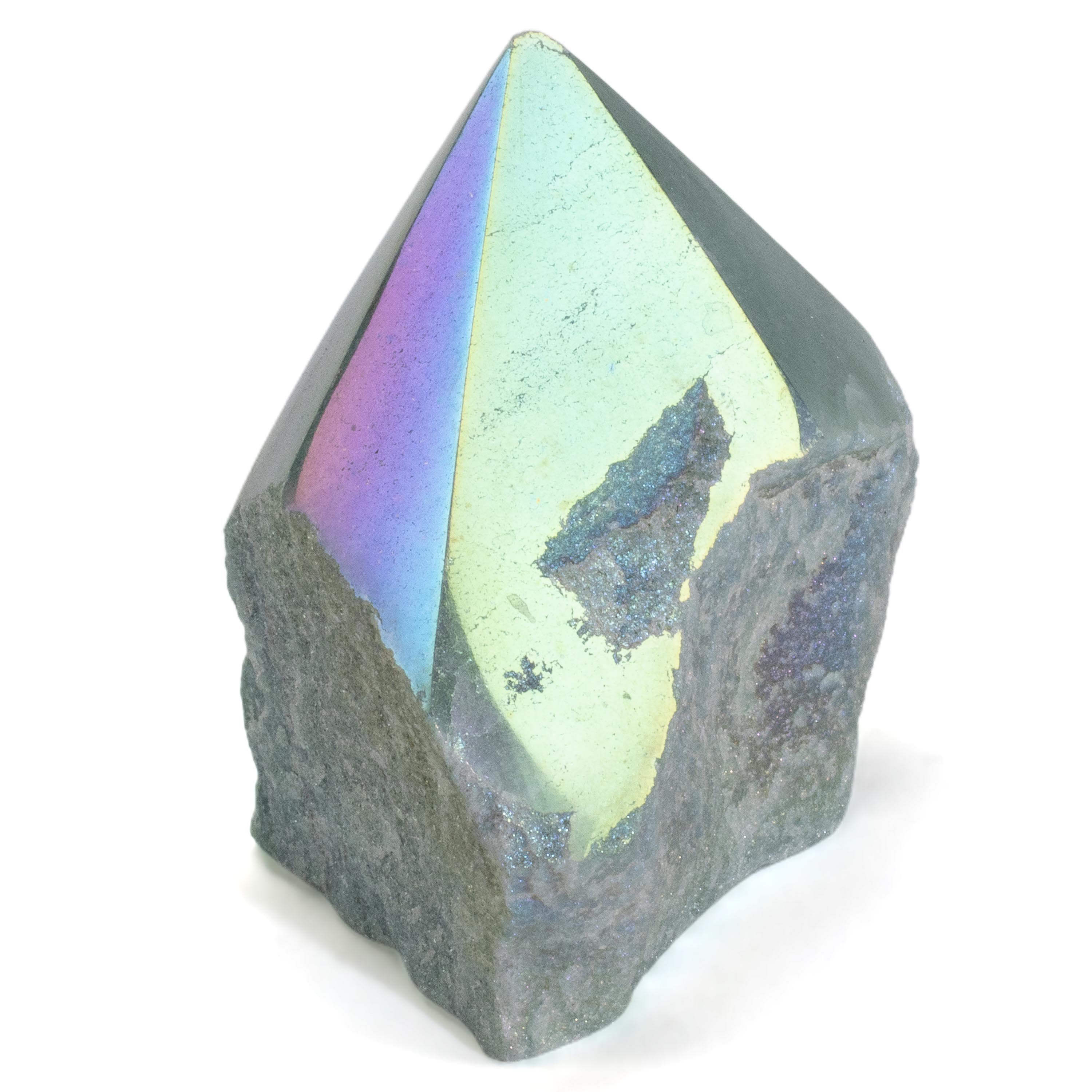 KALIFANO Green Quartz Aura Borealis Green Quartz Point - 180 g ABP180-GQ