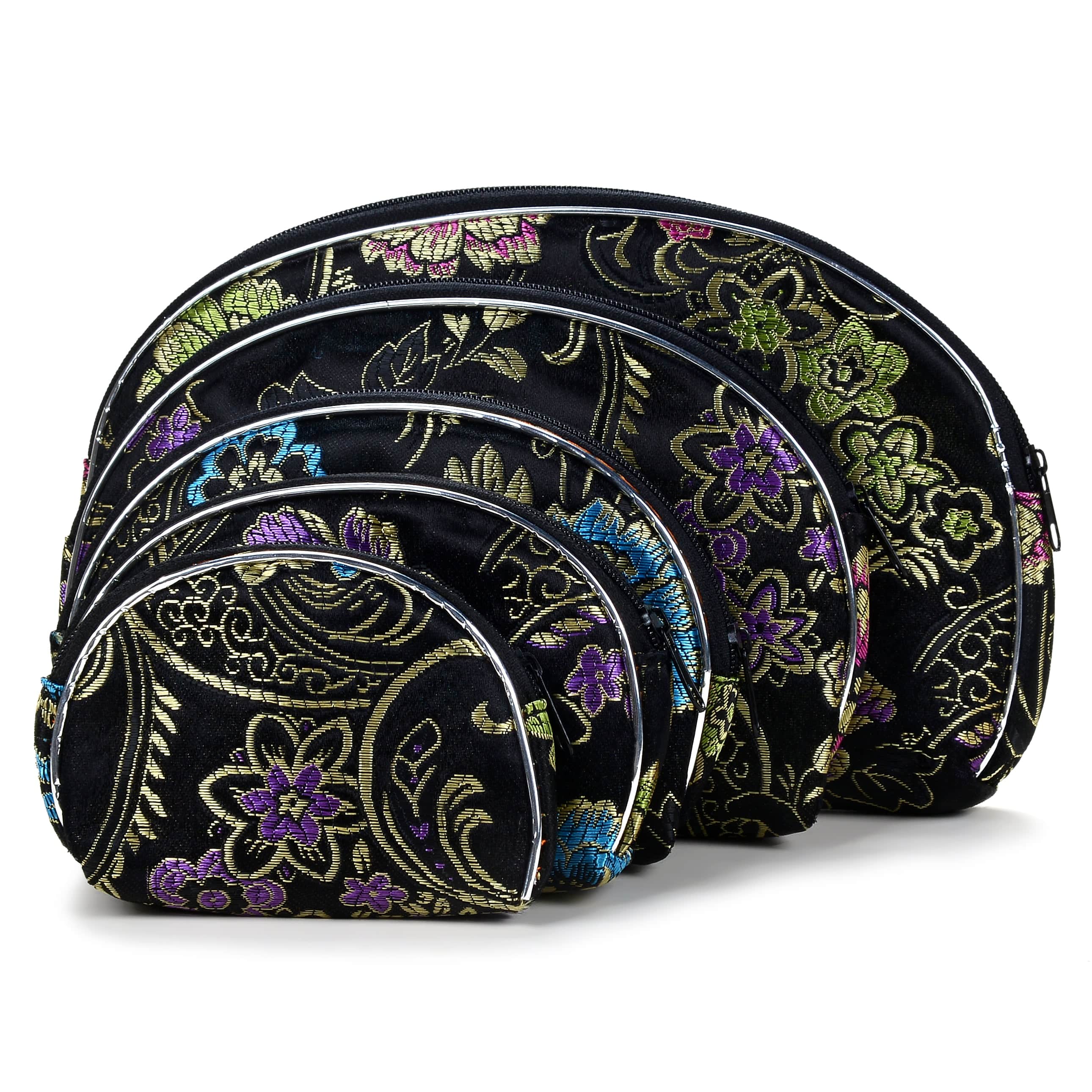 Kalifano JEWELRY POUCHES POUCH5-BK POUCH5-BK