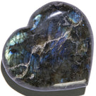 Labradorite Gemstone Heart Carving 230g / 3.5in.