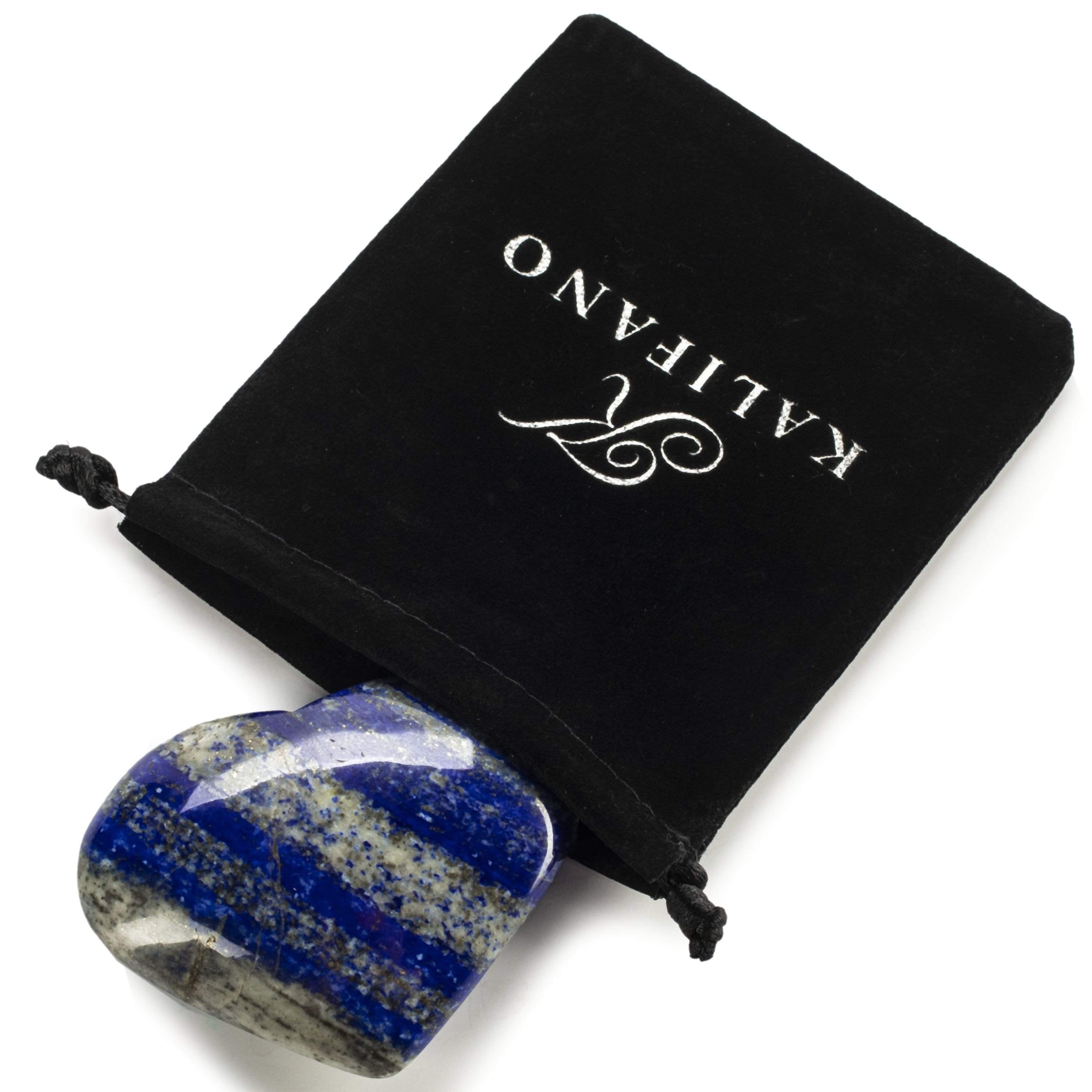 Kalifano Lapis Rare Natural Blue Lapis Lazuli Polished Heart Carving from Afghanistan - 100 g LPS250.001