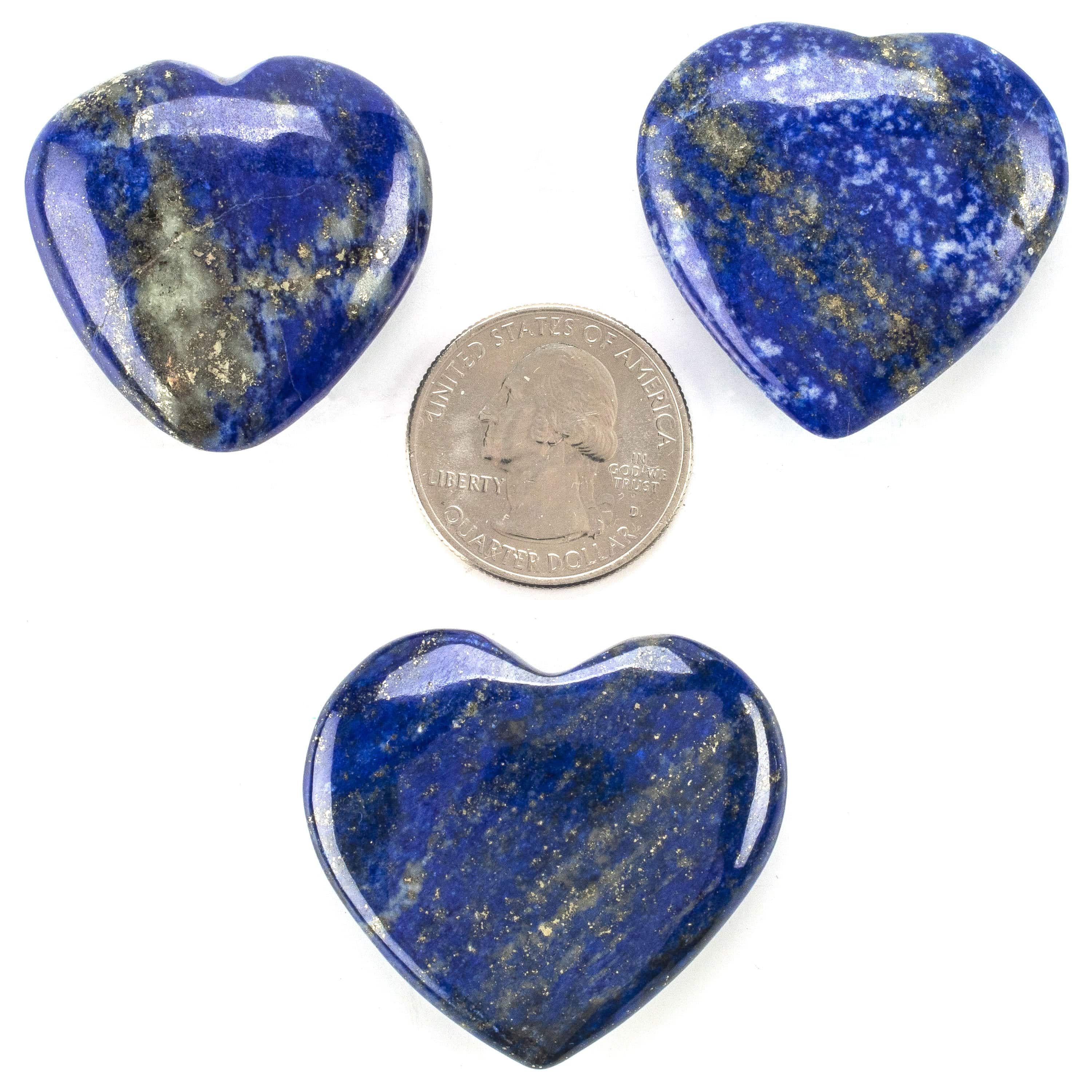 Kalifano Lapis Rare Natural Blue Lapis Lazuli Polished Heart Carving from Afghanistan - 22 g LPS80.001
