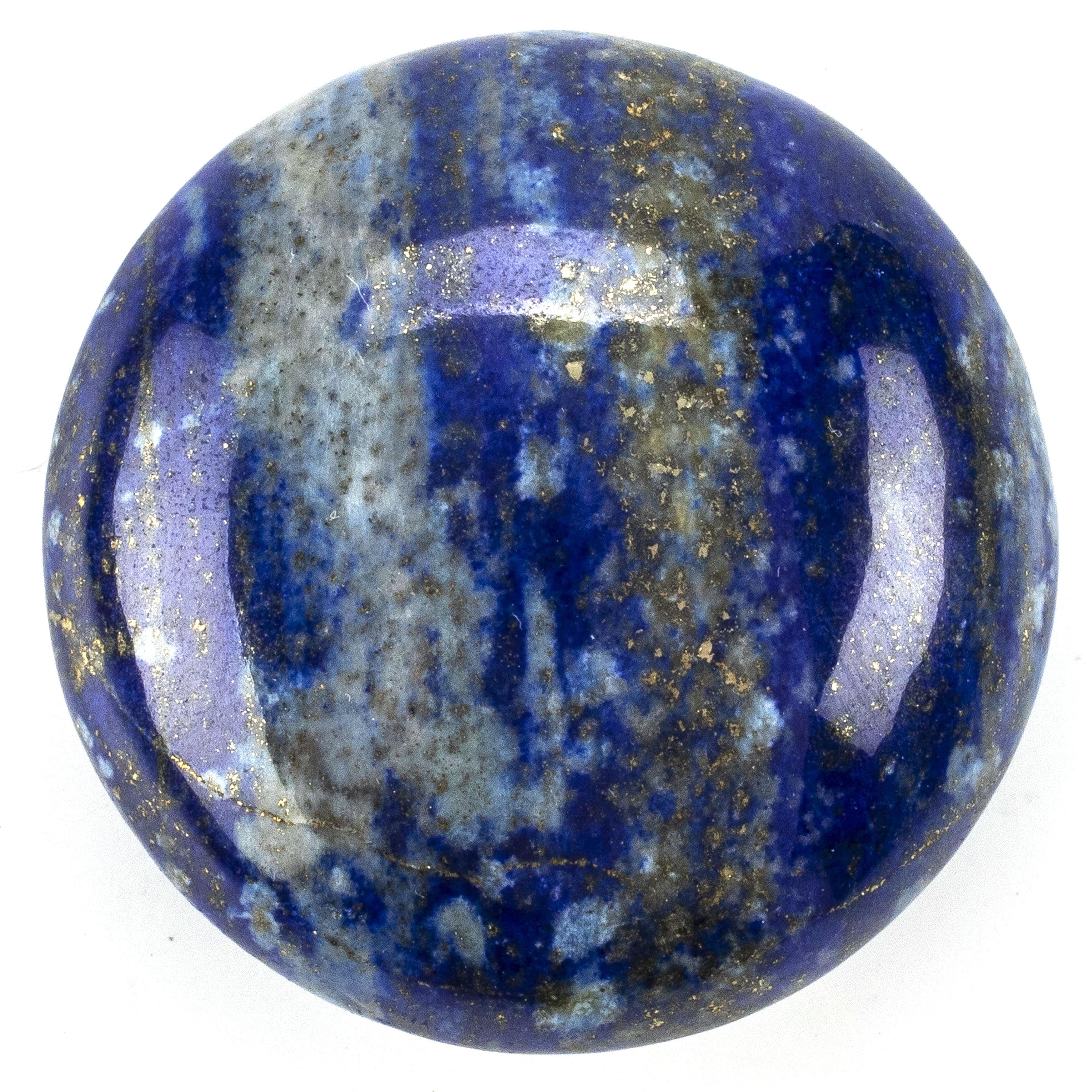 Kalifano Lapis Rare Natural Blue Lapis Lazuli Polished Palm Stone Carving from Afghanistan - 31 g LPS100.003