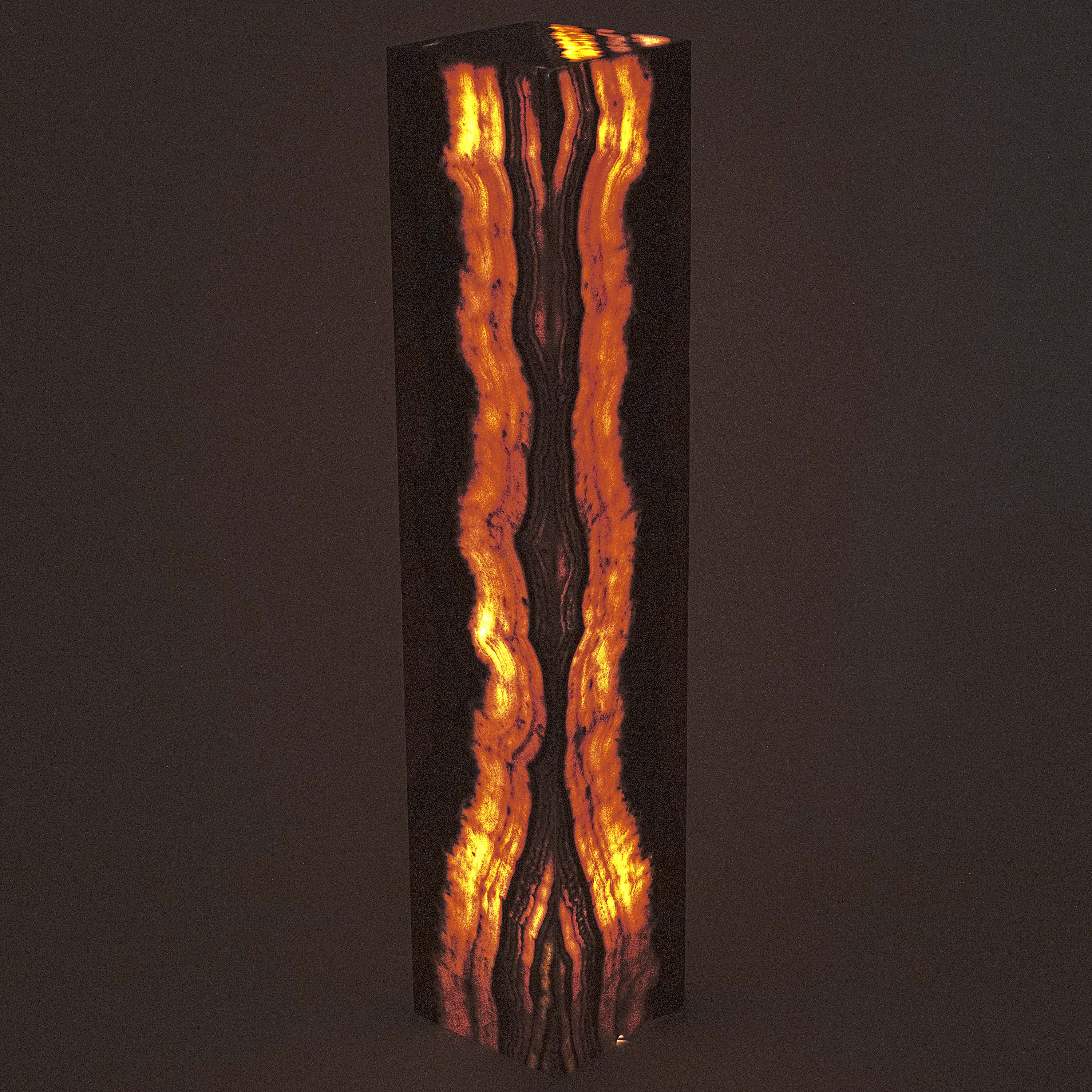 Kalifano Light Towers Natural Pink Onyx Lamp Light Tower from Mexico - 40" tall LT10020-PK.004