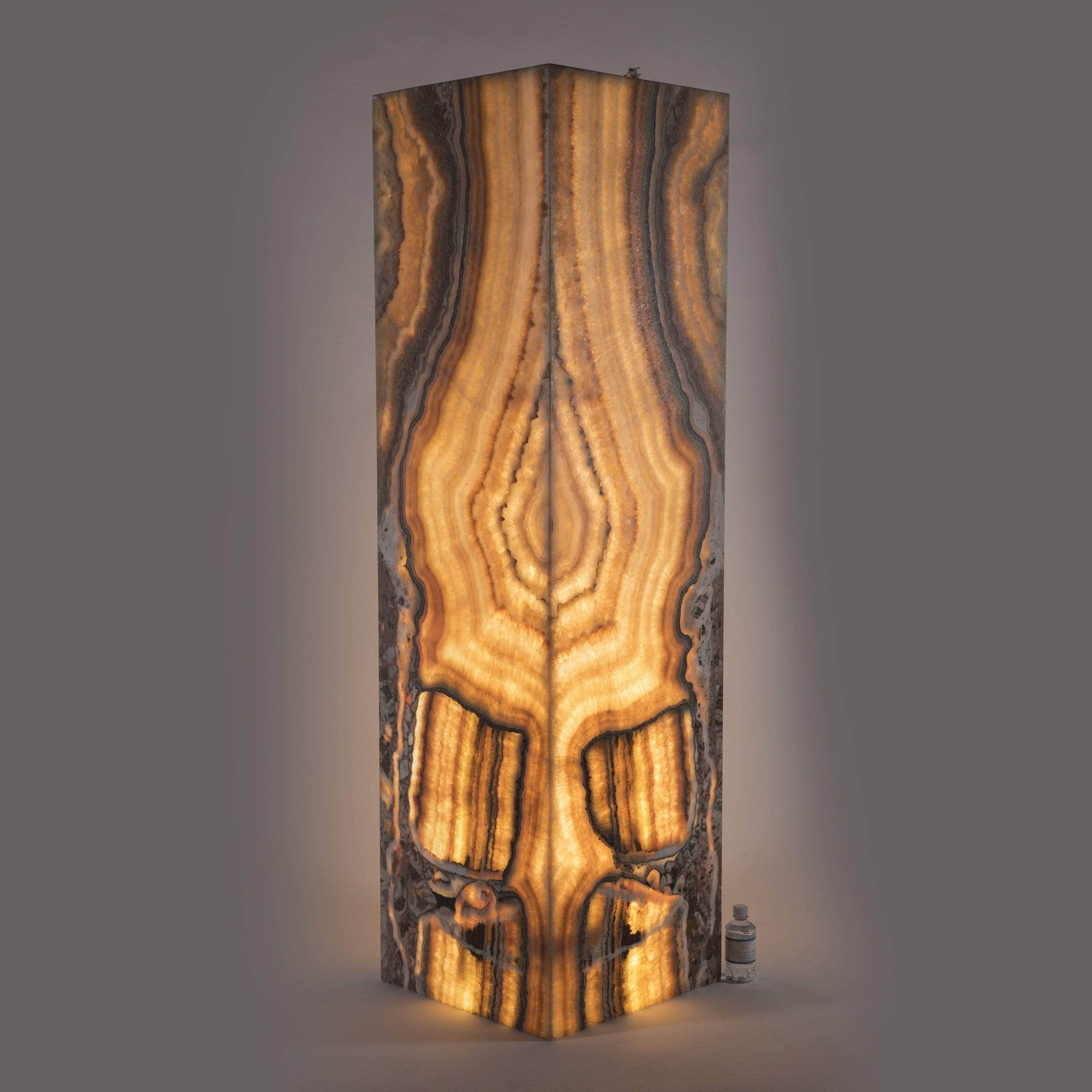 Rainbow Onyx Light Tower - 70 in x in x 20 in KALIFANO