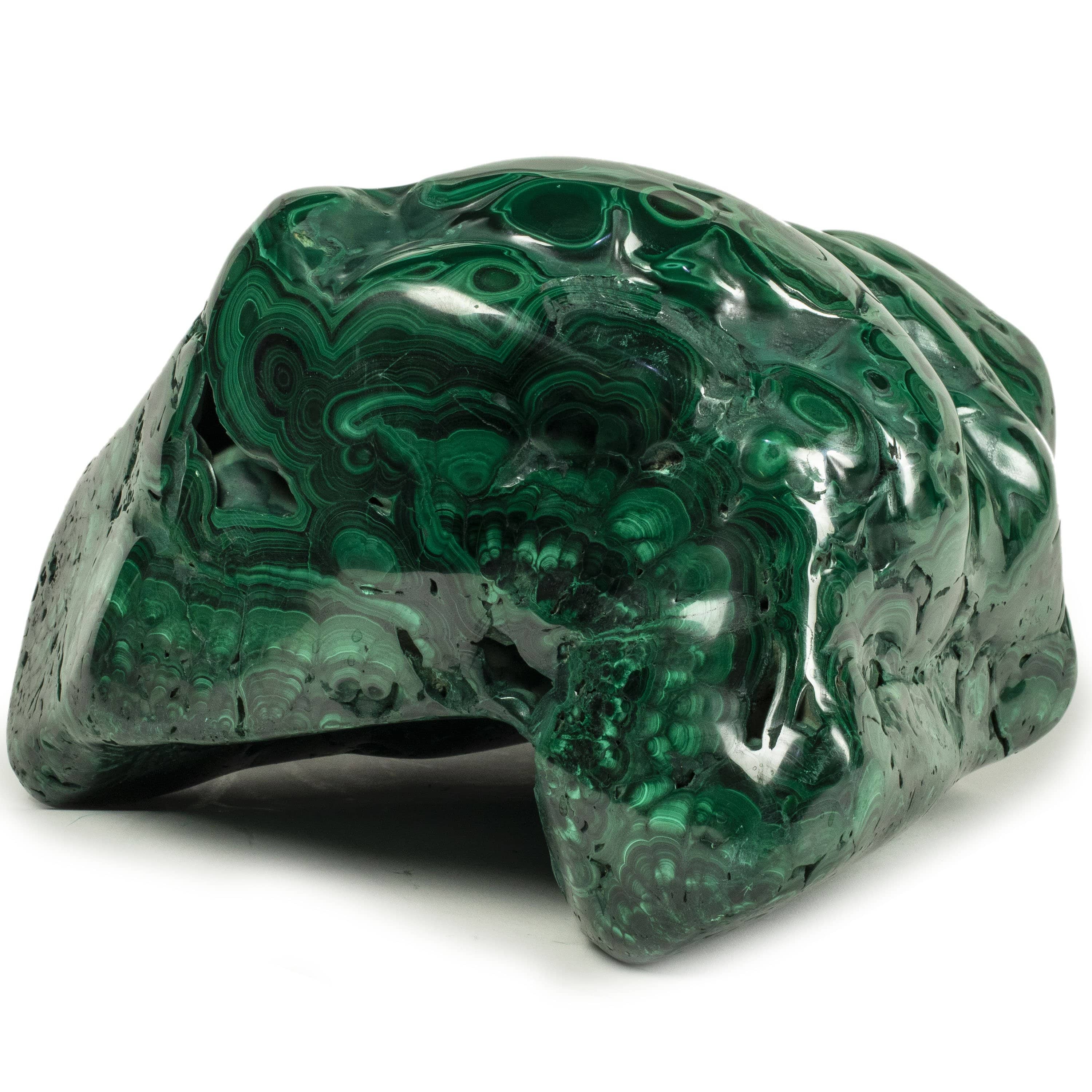 Kalifano Malachite Rare Natural Green Malachite Polished Freeform Specimen from Congo - 24.7 kg / 54.5 lbs MA15400.001