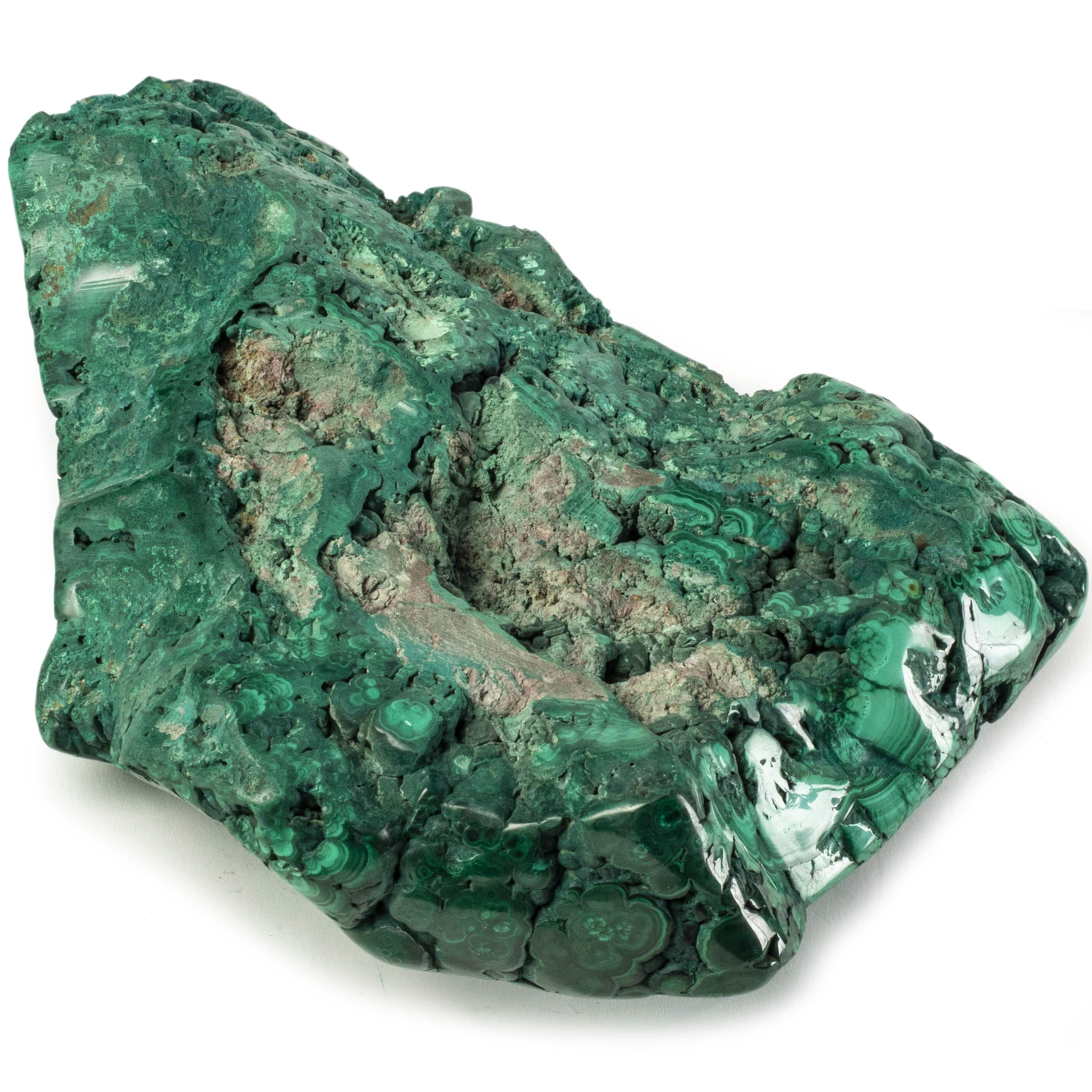Kalifano Malachite Rare Natural Green Malachite Polished Freeform Specimen from Congo - 5.6 kg / 12.2 lbs MA3500.001