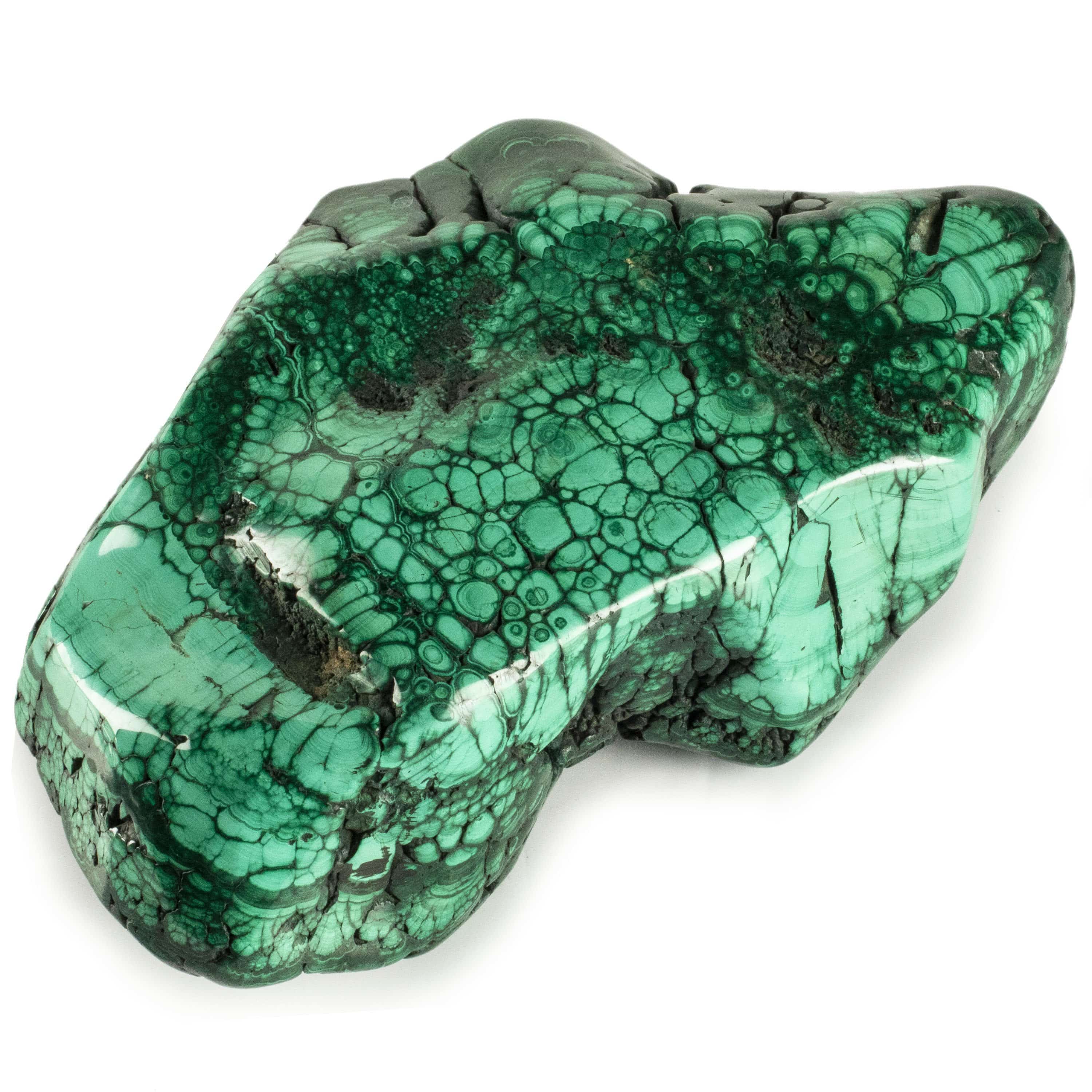 Kalifano Malachite Rare Natural Green Malachite Polished Freeform Specimen from Congo - 6.4 kg / 14.1 lbs MA4500.001