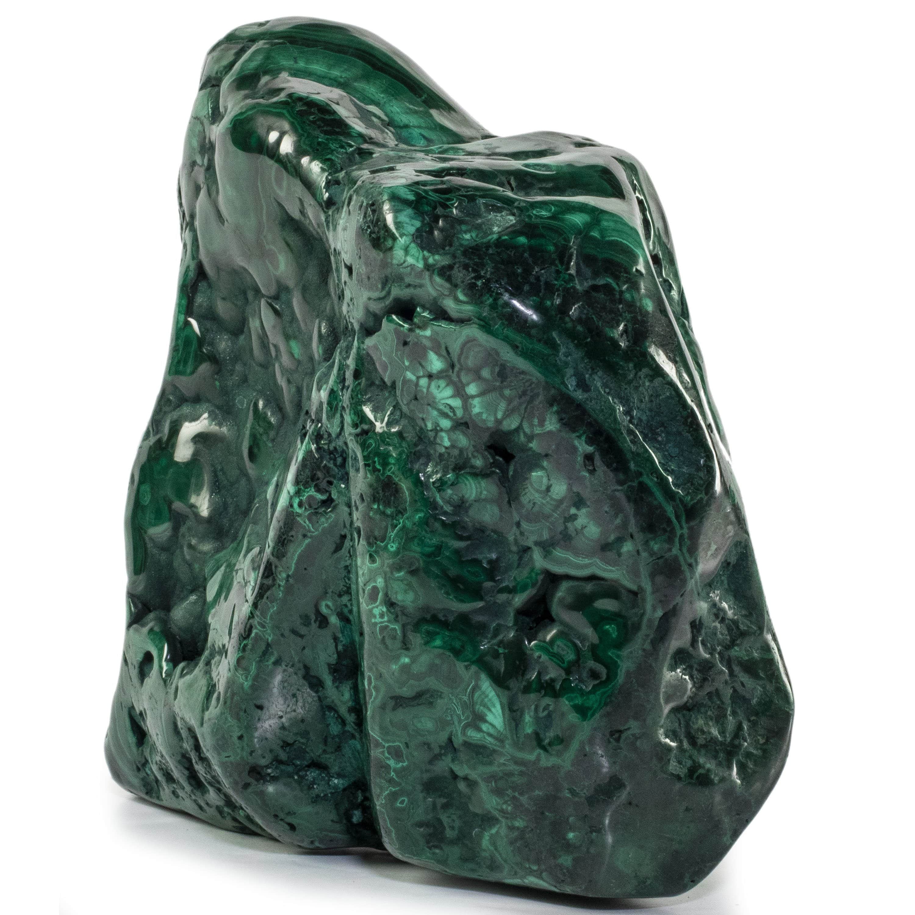 Kalifano Malachite Rare Natural Green Malachite Polished Freeform Specimen from Congo - 6.9 kg / 15.2 lbs MA4200.002