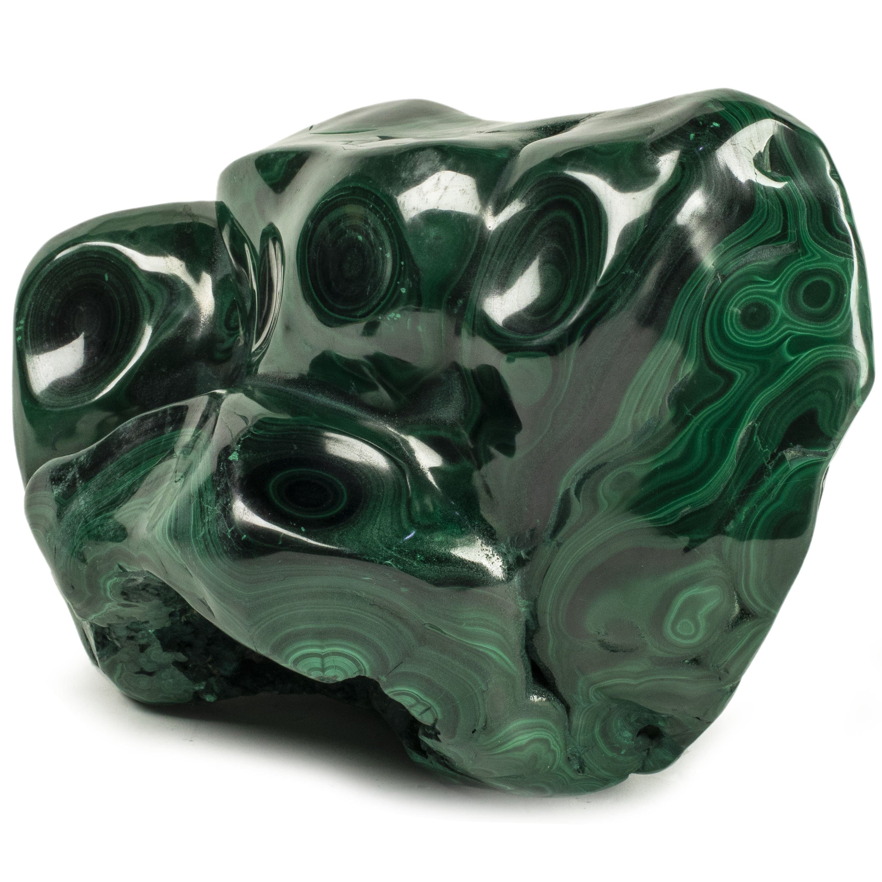 Kalifano Malachite Rare Natural Green Malachite Polished Freeform Specimen from Congo - 8.9 kg / 19.5 lbs MA5850.001