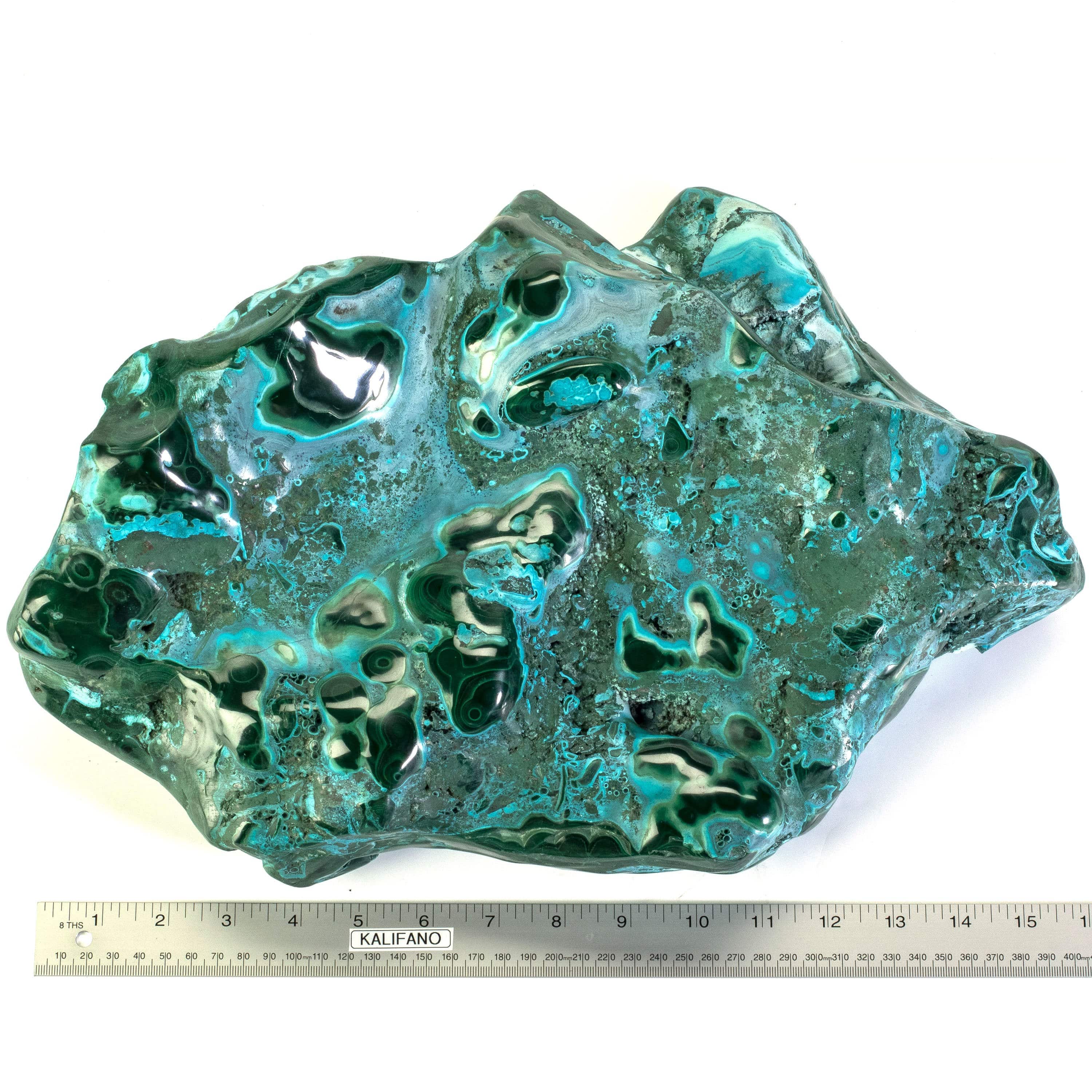 Kalifano Malachite Rare Natural Green Malachite with Blue Chrysocolla Freeform Specimen from Congo - 12.6 kg / 27.8 lbs MAC11900.001