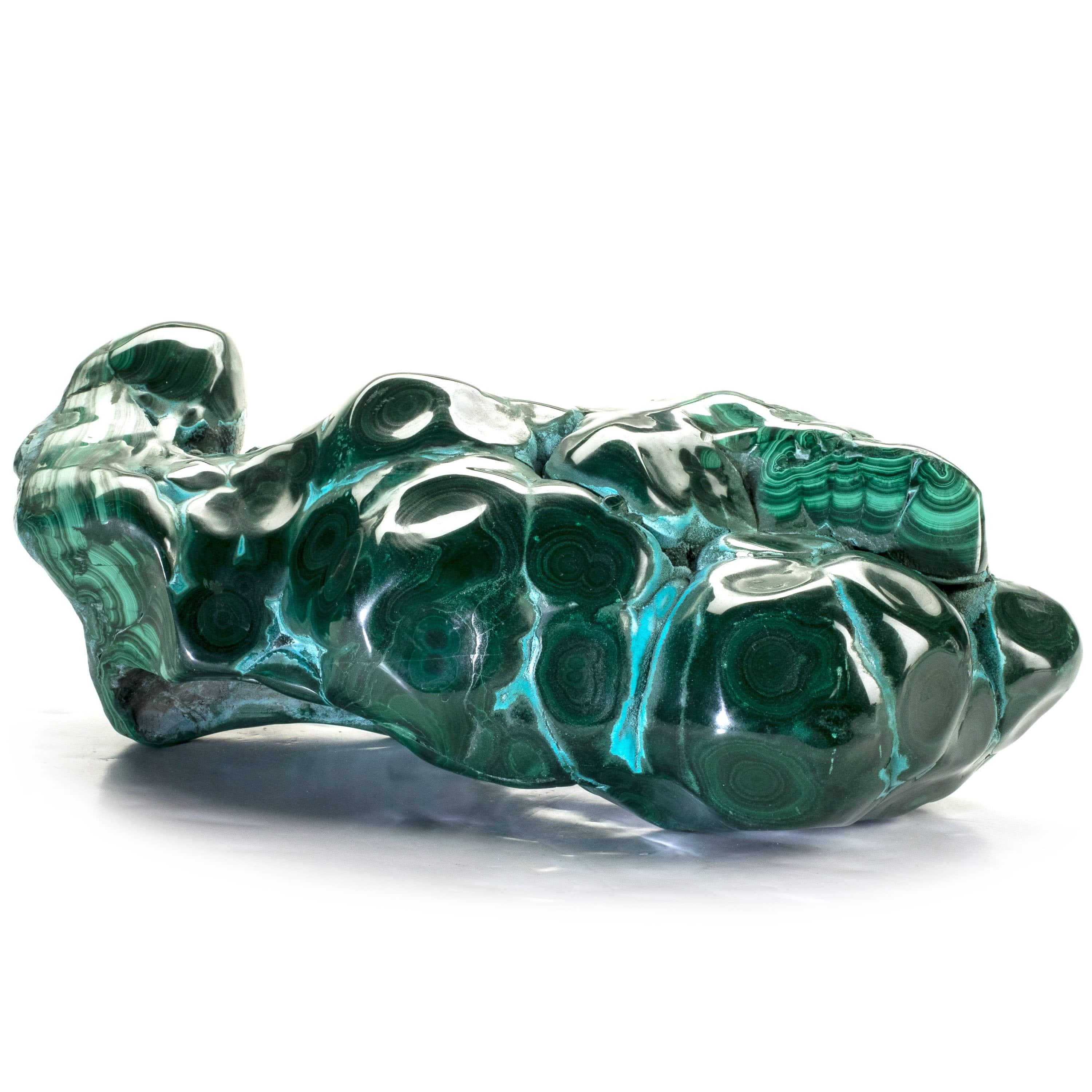Kalifano Malachite Rare Natural Green Malachite with Blue Chrysocolla Freeform Specimen from Congo - 8.9 kg / 19.5 lbs MAC8600.001