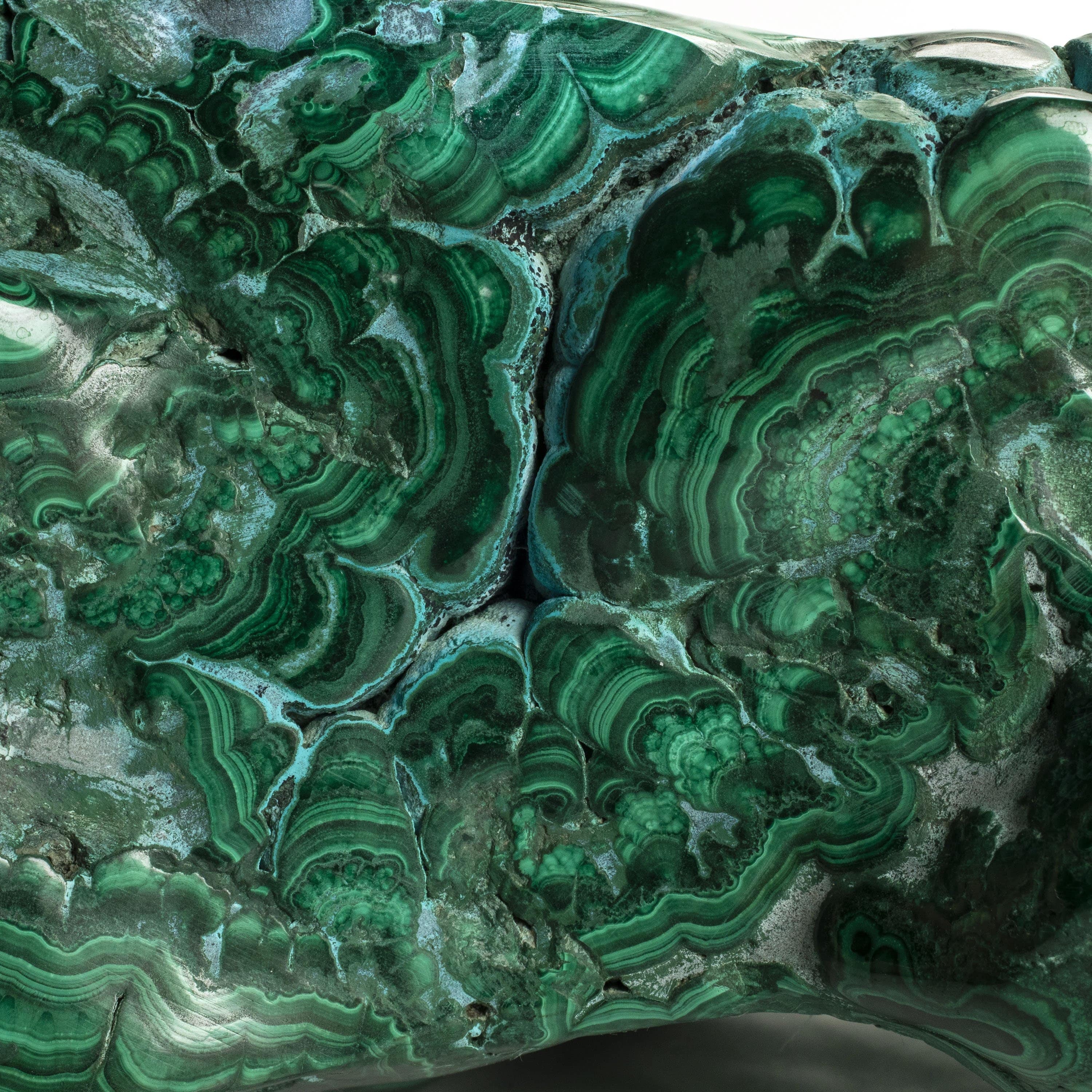 Kalifano Malachite Rare Natural Green Malachite with Blue Chrysocolla Freeform Specimen from Congo - 8.9 kg / 19.5 lbs MAC8600.001