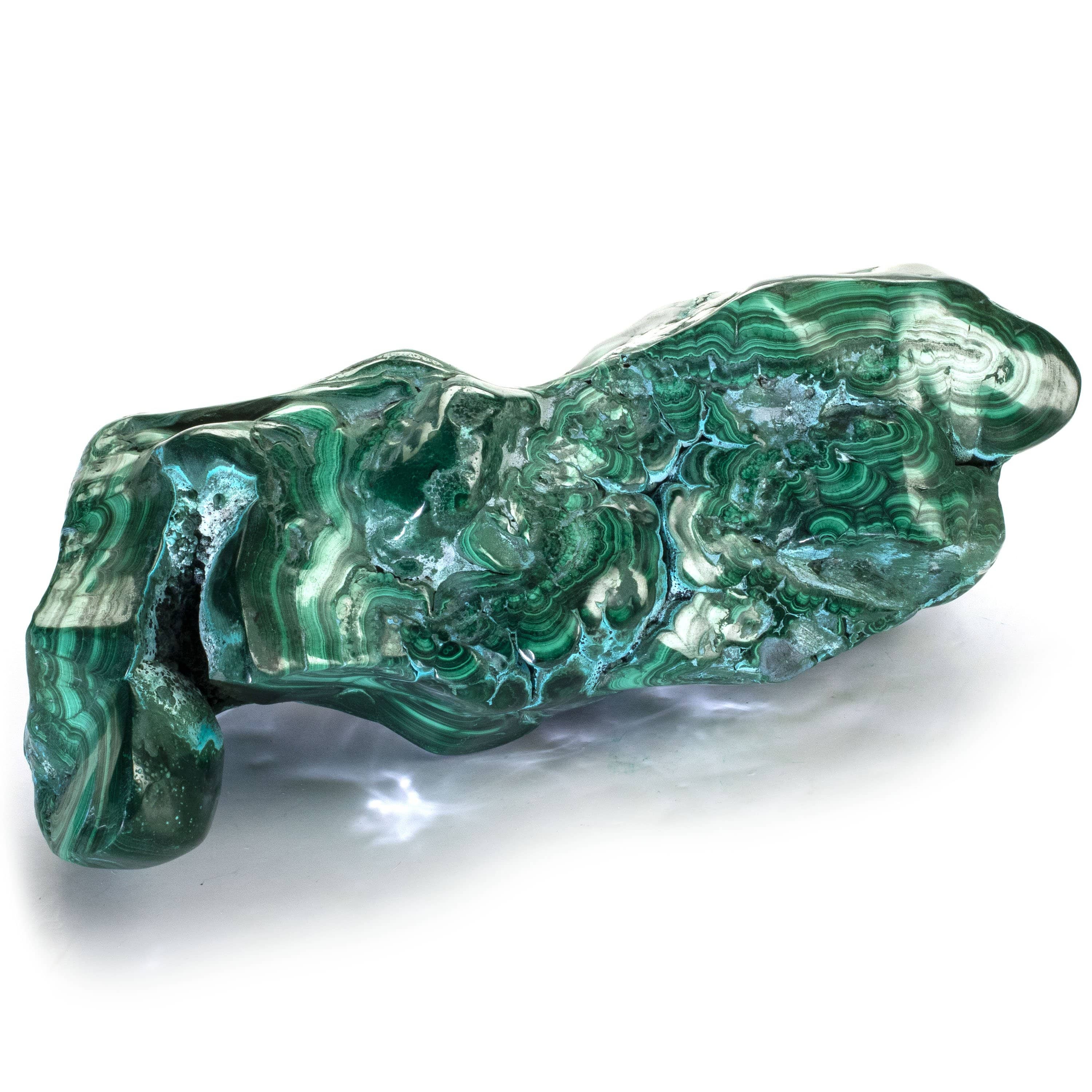 Kalifano Malachite Rare Natural Green Malachite with Blue Chrysocolla Freeform Specimen from Congo - 8.9 kg / 19.5 lbs MAC8600.001