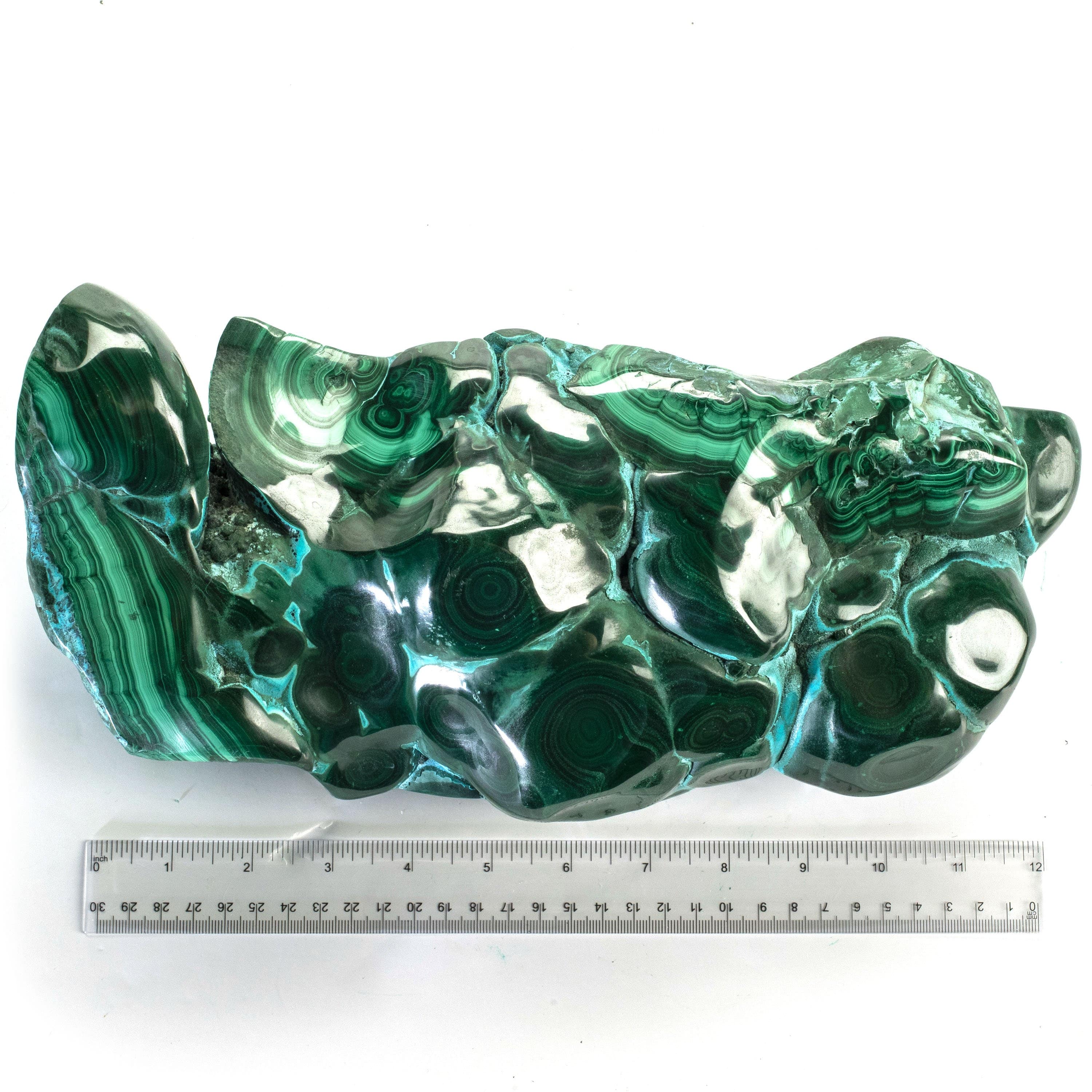 Kalifano Malachite Rare Natural Green Malachite with Blue Chrysocolla Freeform Specimen from Congo - 8.9 kg / 19.5 lbs MAC8600.001