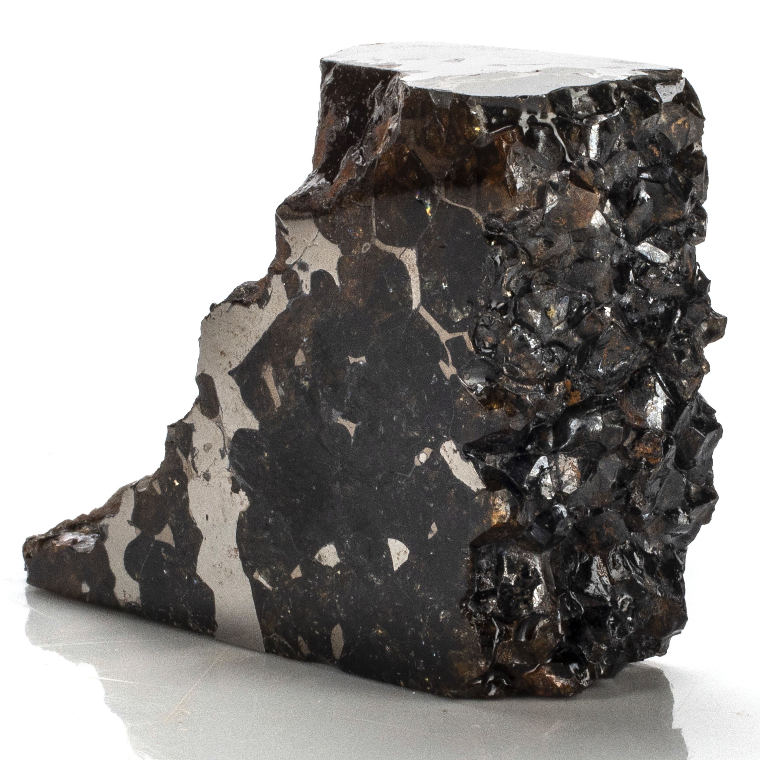 Kalifano Meteorites Natural Seymchan Pallasite Meteorite from Russia - 343 grams / 3.5” MTSP26000.001
