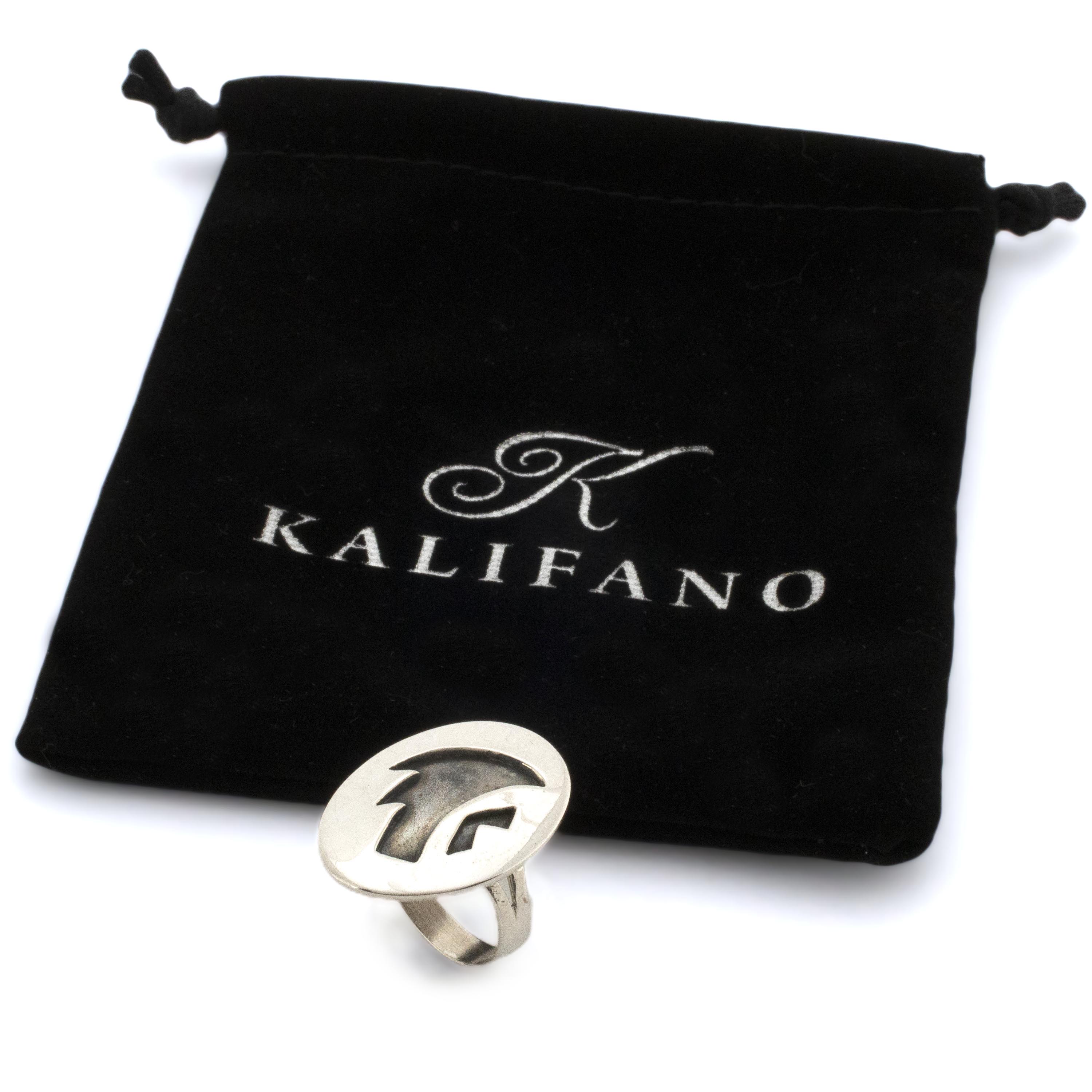 Kalifano Native American Jewelry 7 925 Sterling Silver USA Native American Made Ring NAR300.093.7