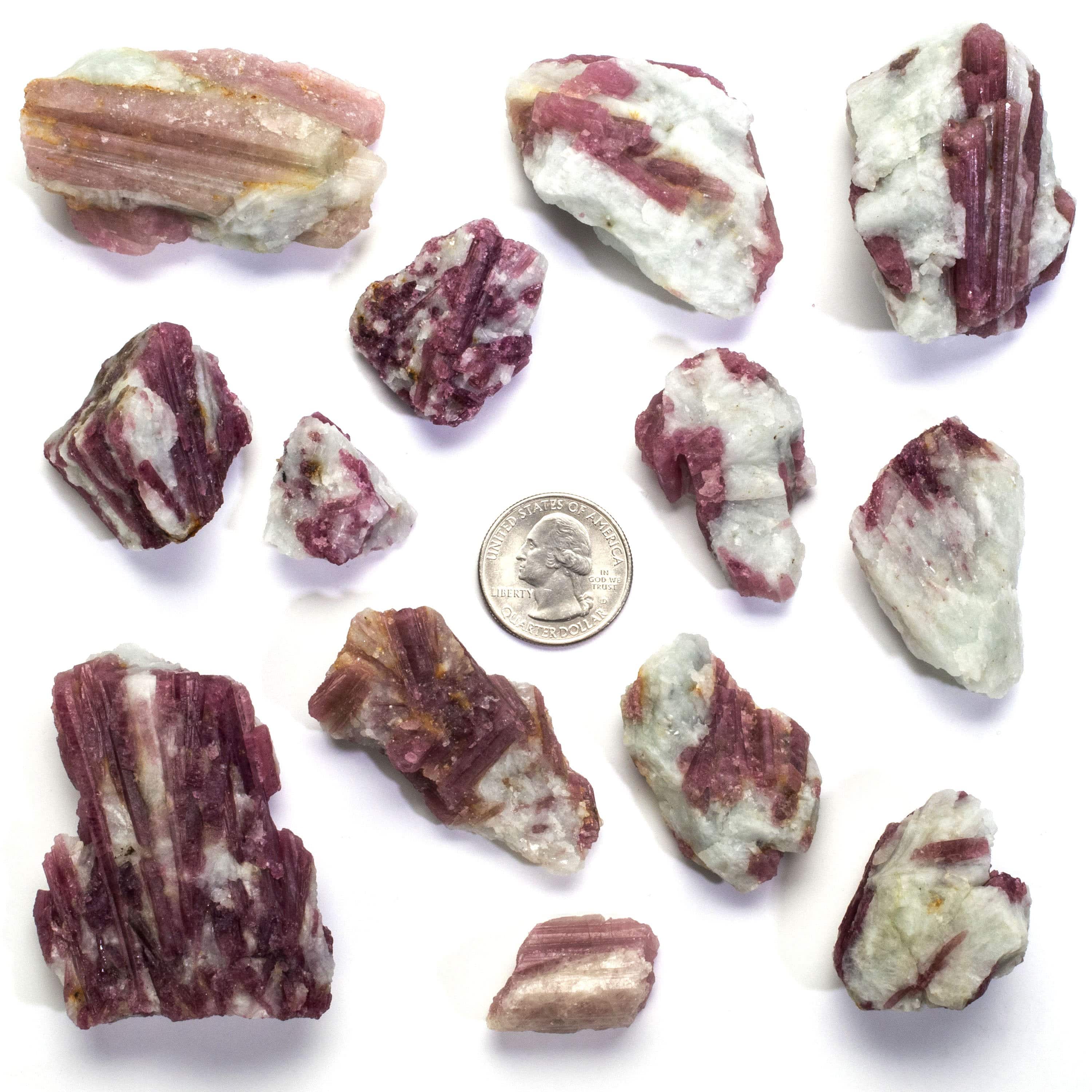 KALIFANO Pink Tourmaline Rubellite in Albite Matrix TA20