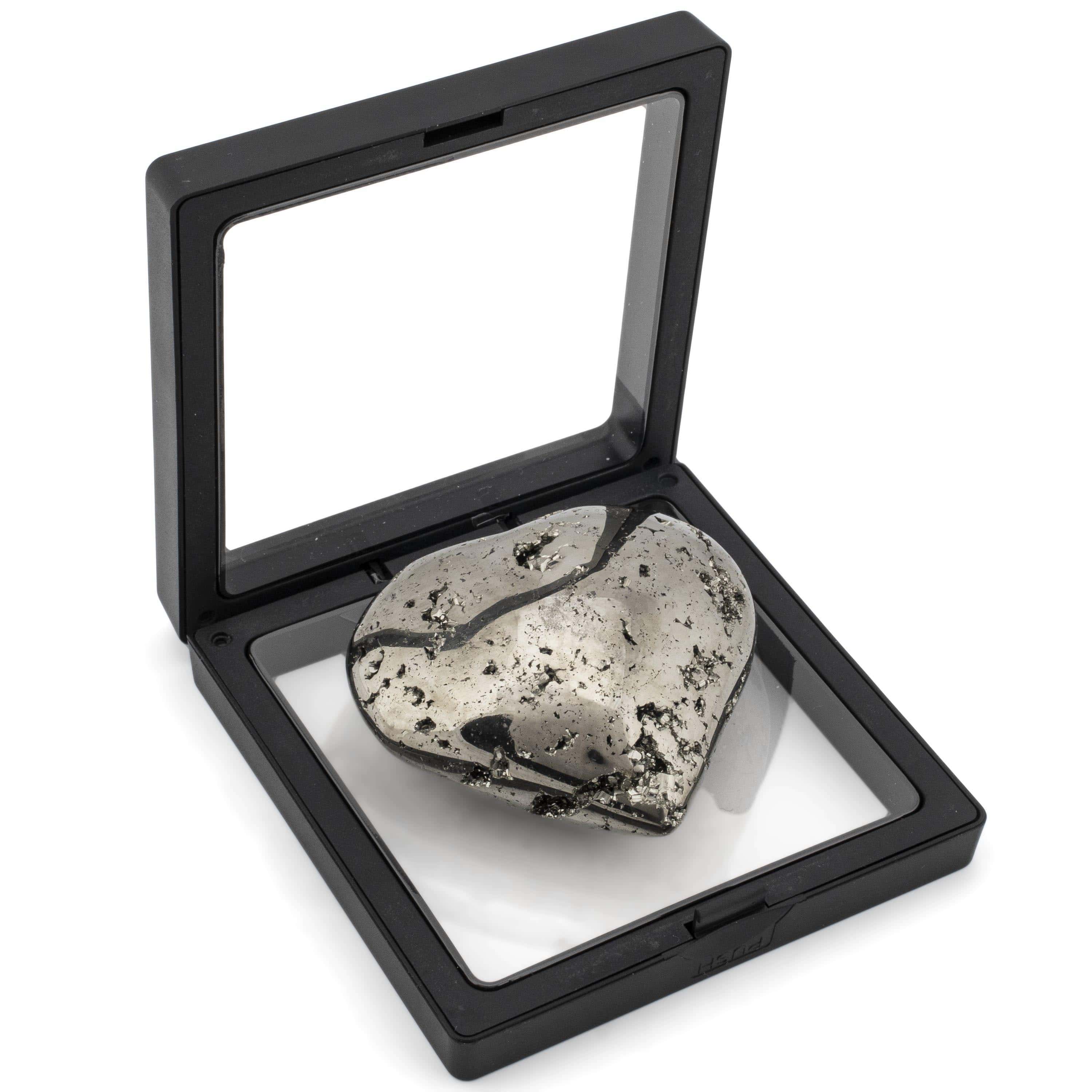Kalifano Pyrite Pyrite Heart Carving 250 grams GH300-PC