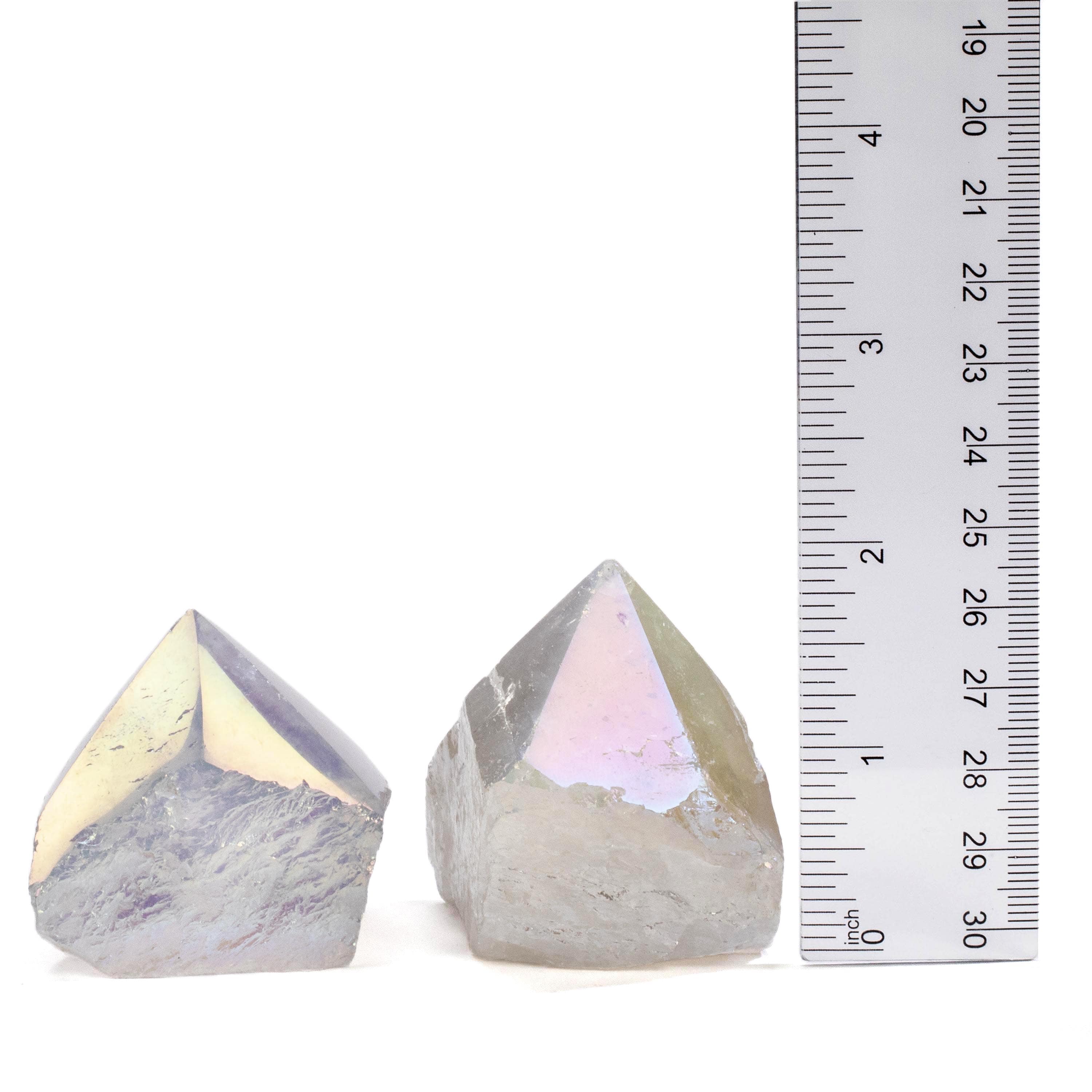 KALIFANO Quartz Aura Borealis Quartz Point - 100 g ABP120-CQ