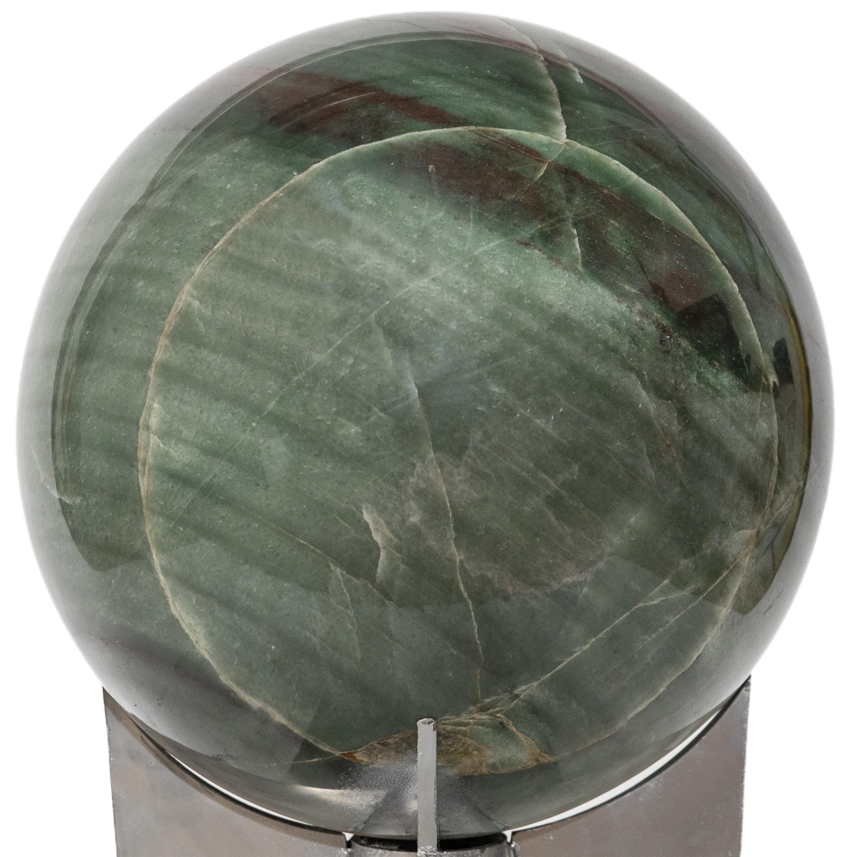 Kalifano Quartz Green Quartz Sphere - 304 lbs / 17" diameter SPGQ38000.001