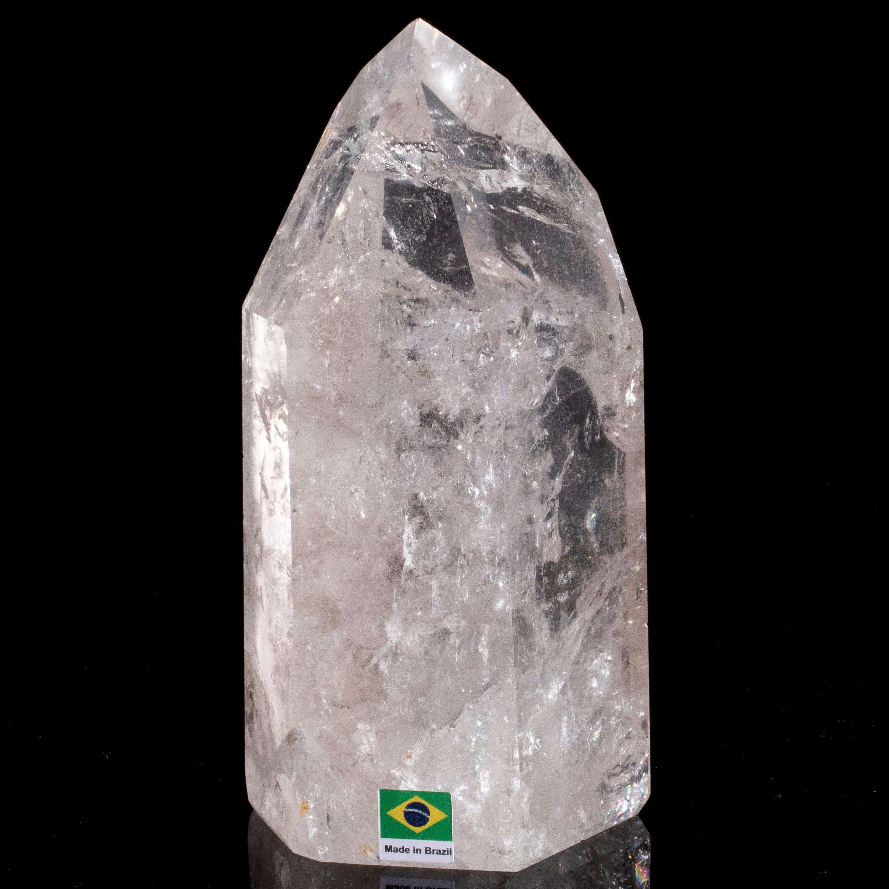 Kalifano Quartz Natural Quartz Obelisk from Brazil - 6.5" / 1,495 grams QZ1800.005
