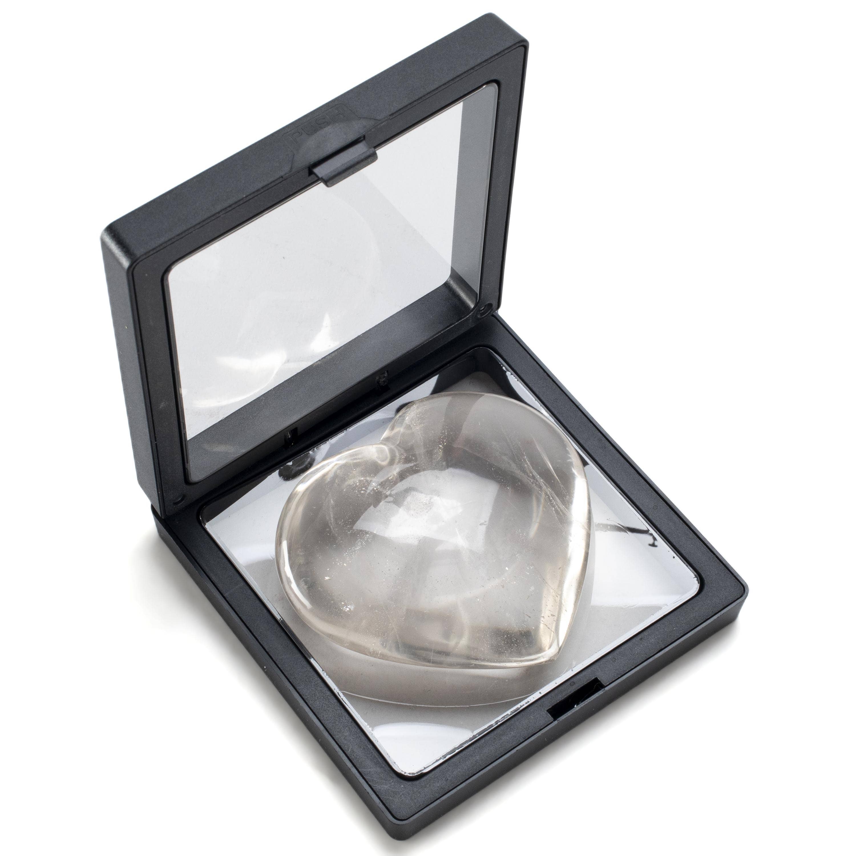 KALIFANO Quartz Quartz Gemstone Heart Carving 160g / 3in. GH200-QZ