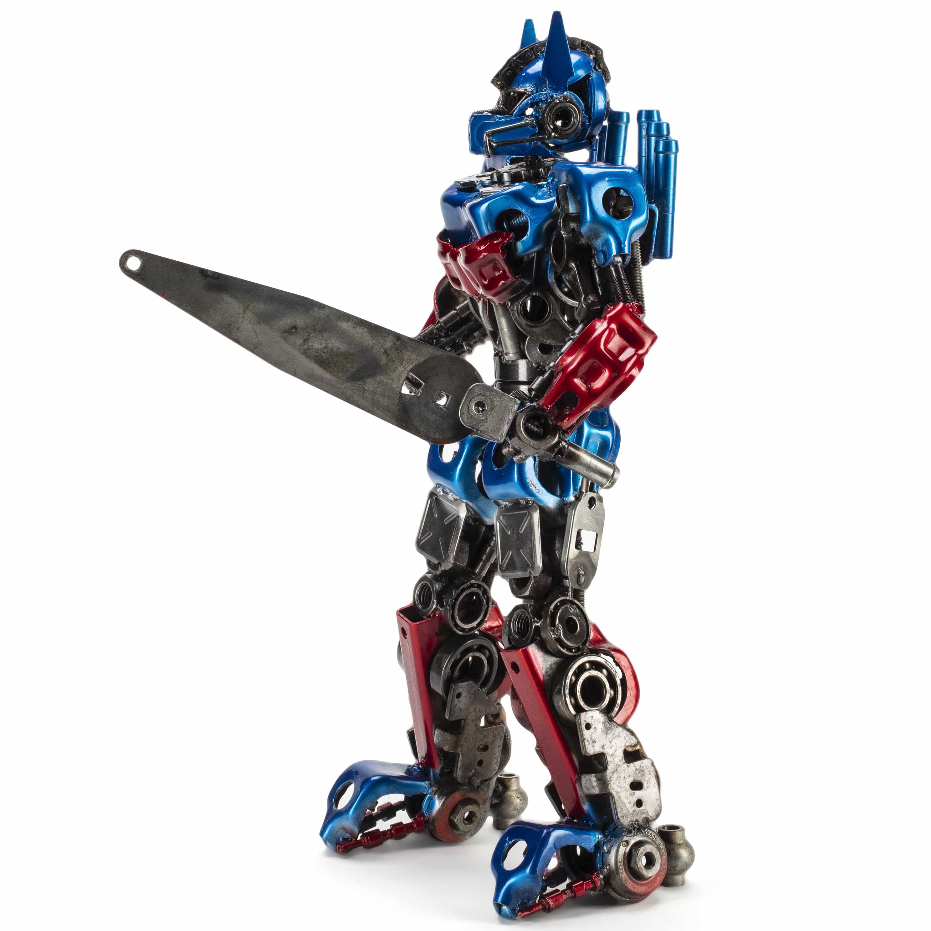 Kalifano Recycled Metal Art 22" Optimus Prime Inspired Recycled Metal Art Sculpture RMS-OP56x36-S