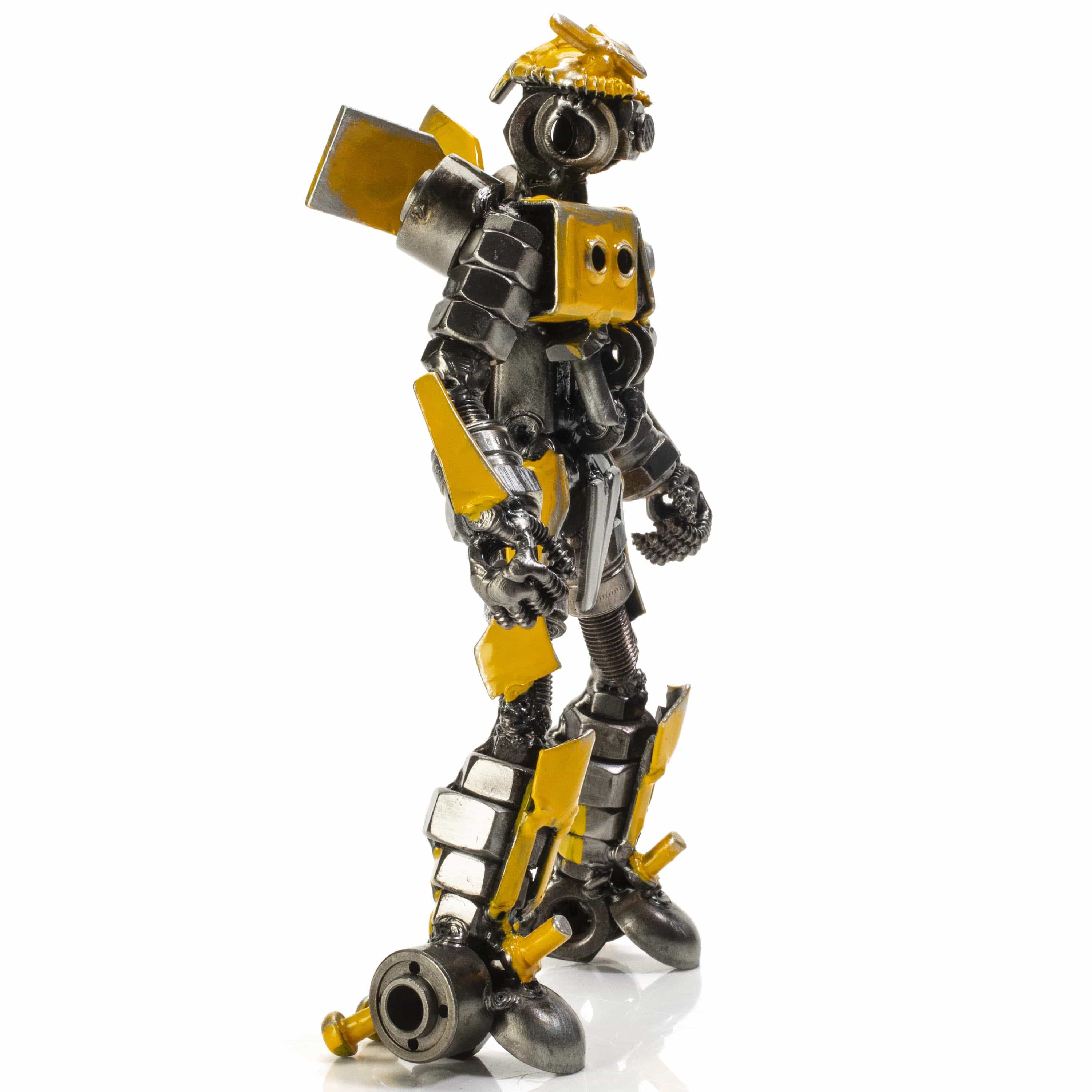 Kalifano Recycled Metal Art Bumblebee Inspired Recycled Metal Sculpture RMS-450BBA-N