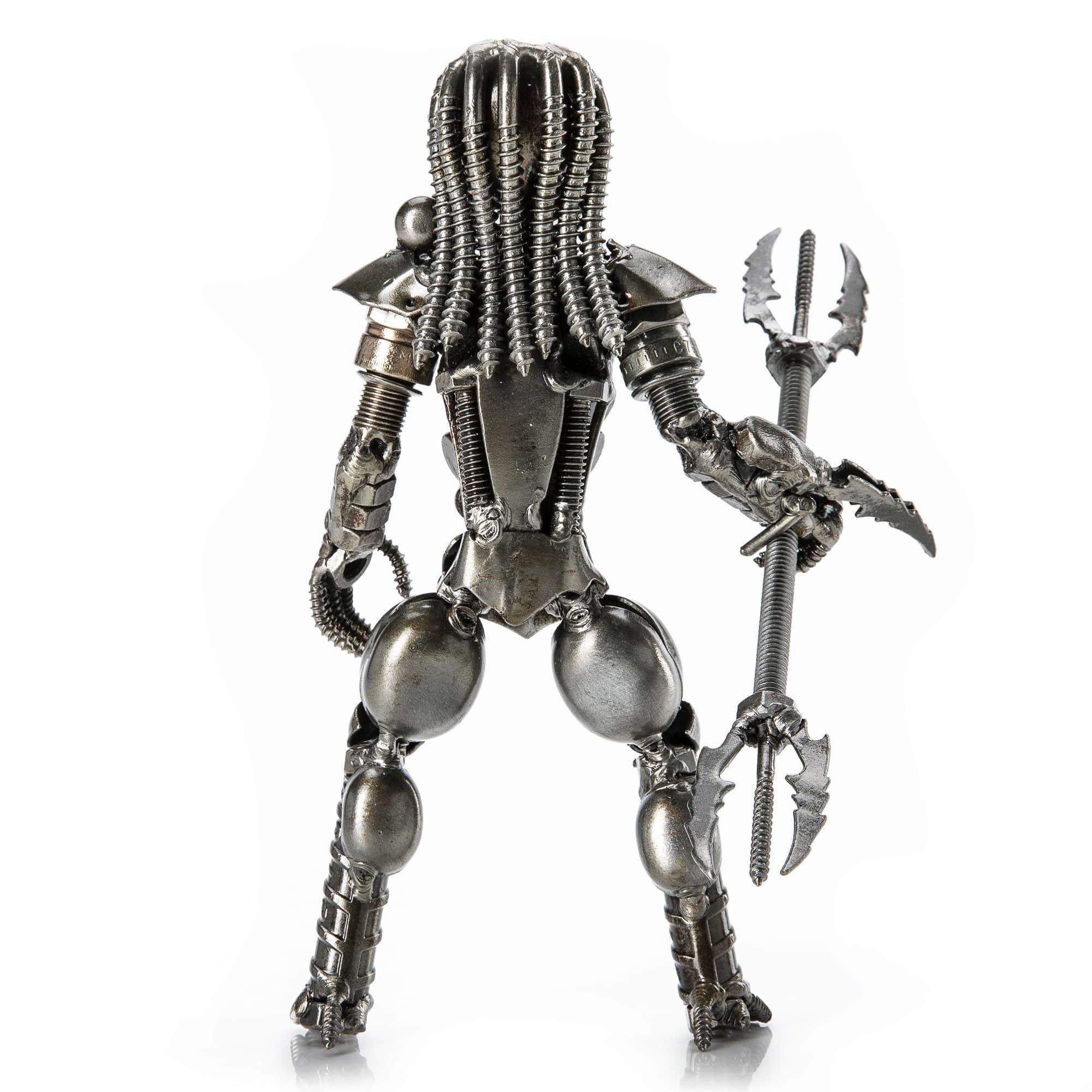 Kalifano Recycled Metal Art Predator Inspired Recycled Metal Sculpture RMS-350PN-N