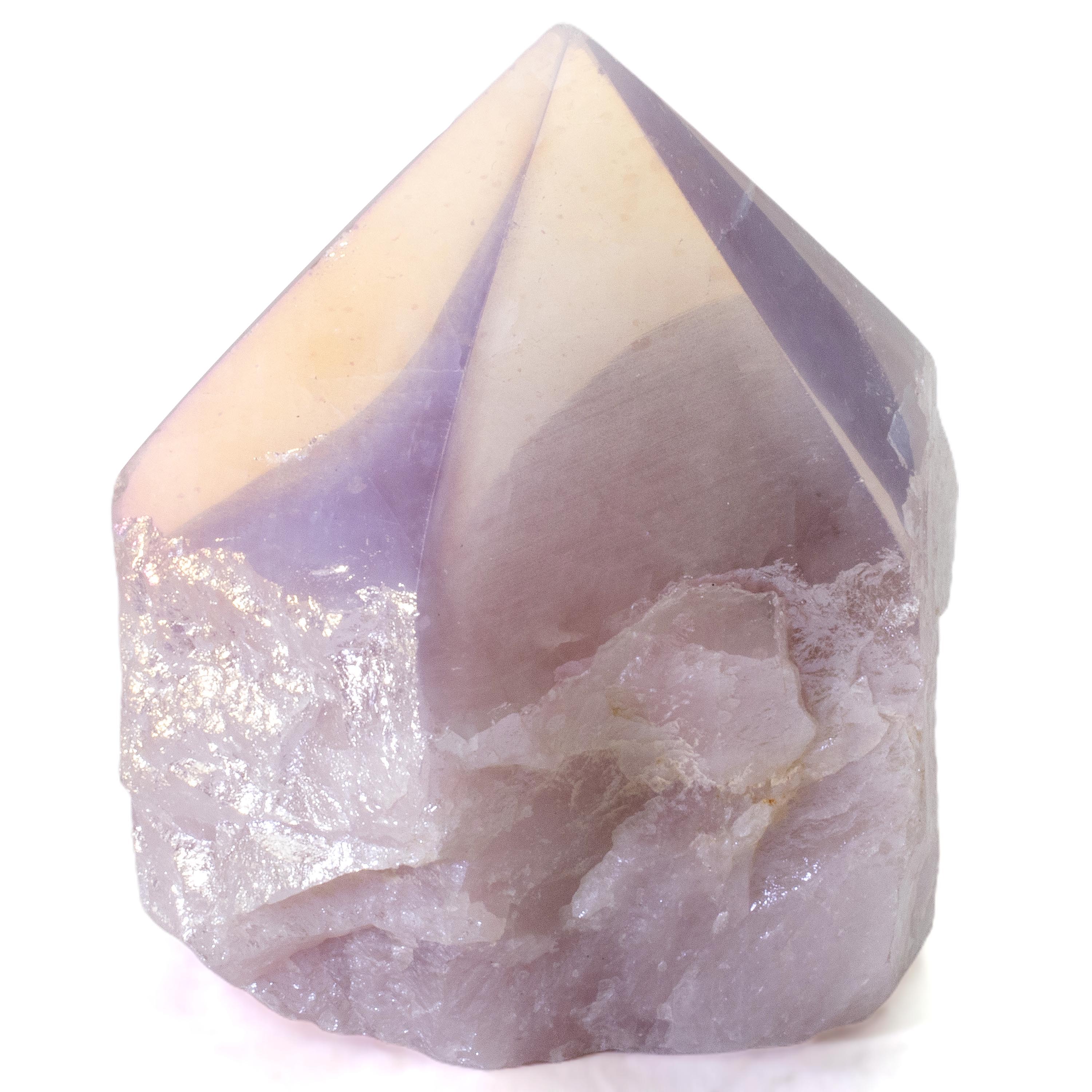 KALIFANO Rose Quartz Aura Borealis Rose Quartz Point - 325 g ABP240-RQ