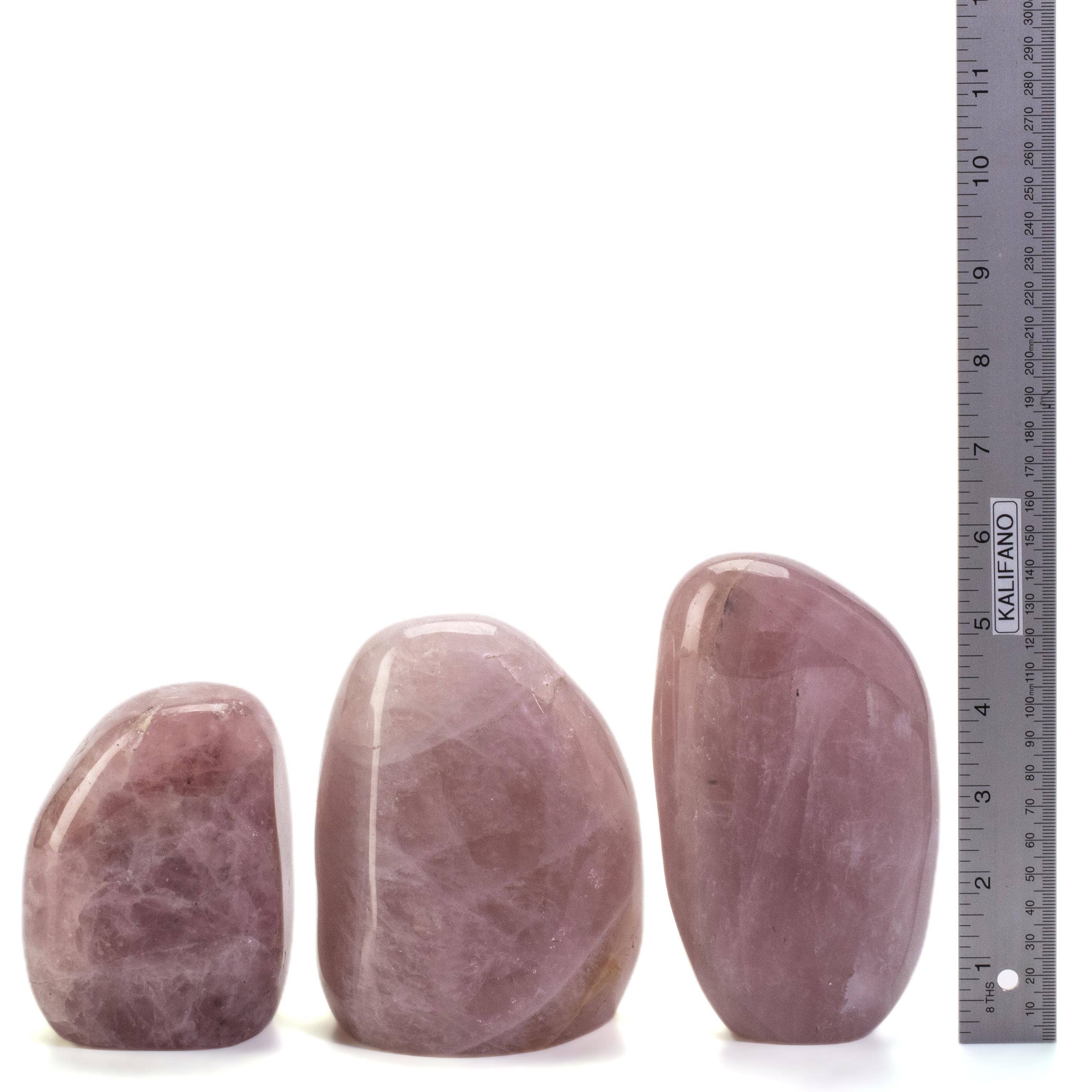 Kalifano Rose Quartz Rose Quartz Freeform Cut Base -4.5" / 1,275g CB700-RQ