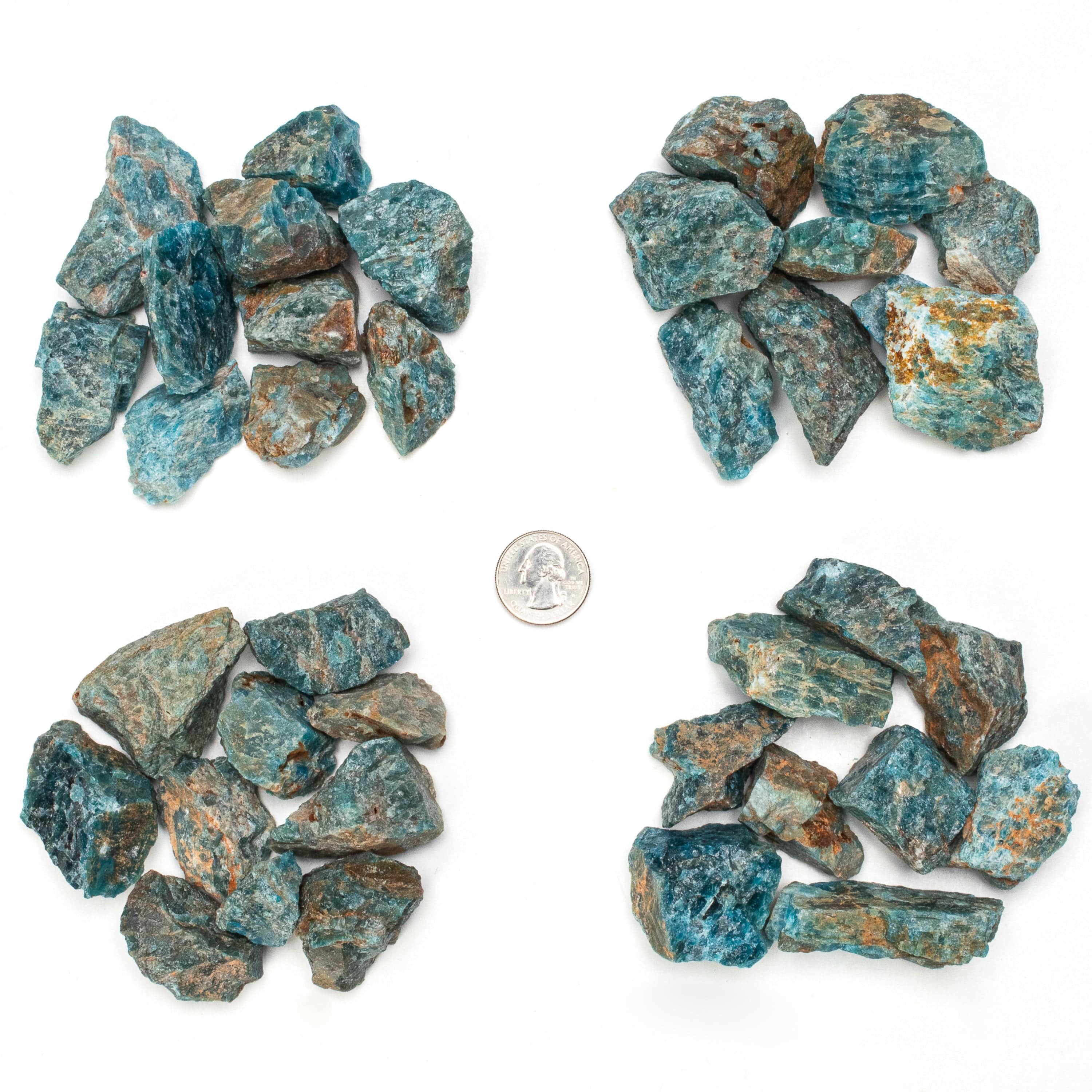 KALIFANO Rough Blue Apatite (10 Stone Bundle) RG-BA