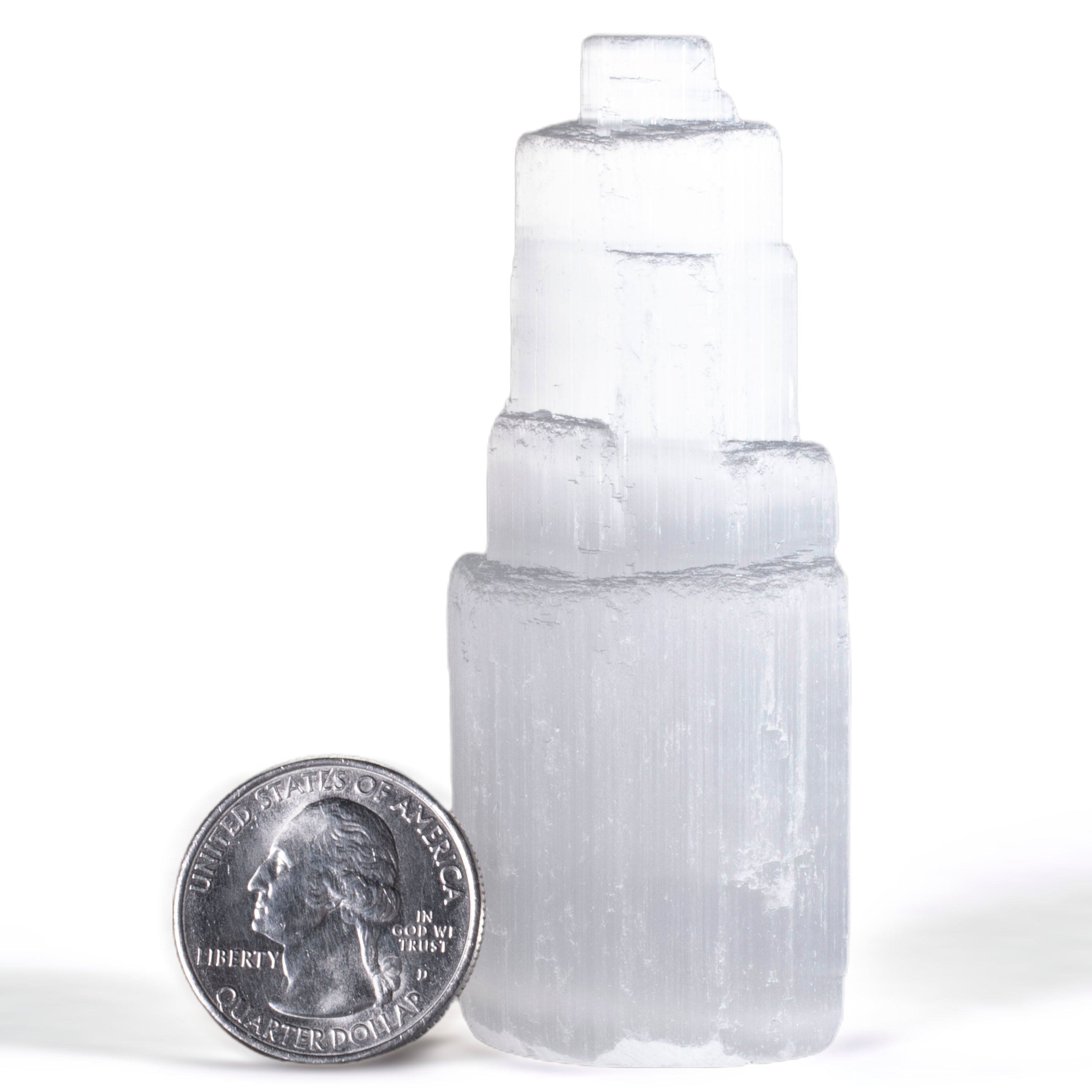 KALIFANO Selenite Selenite Tower SSS30