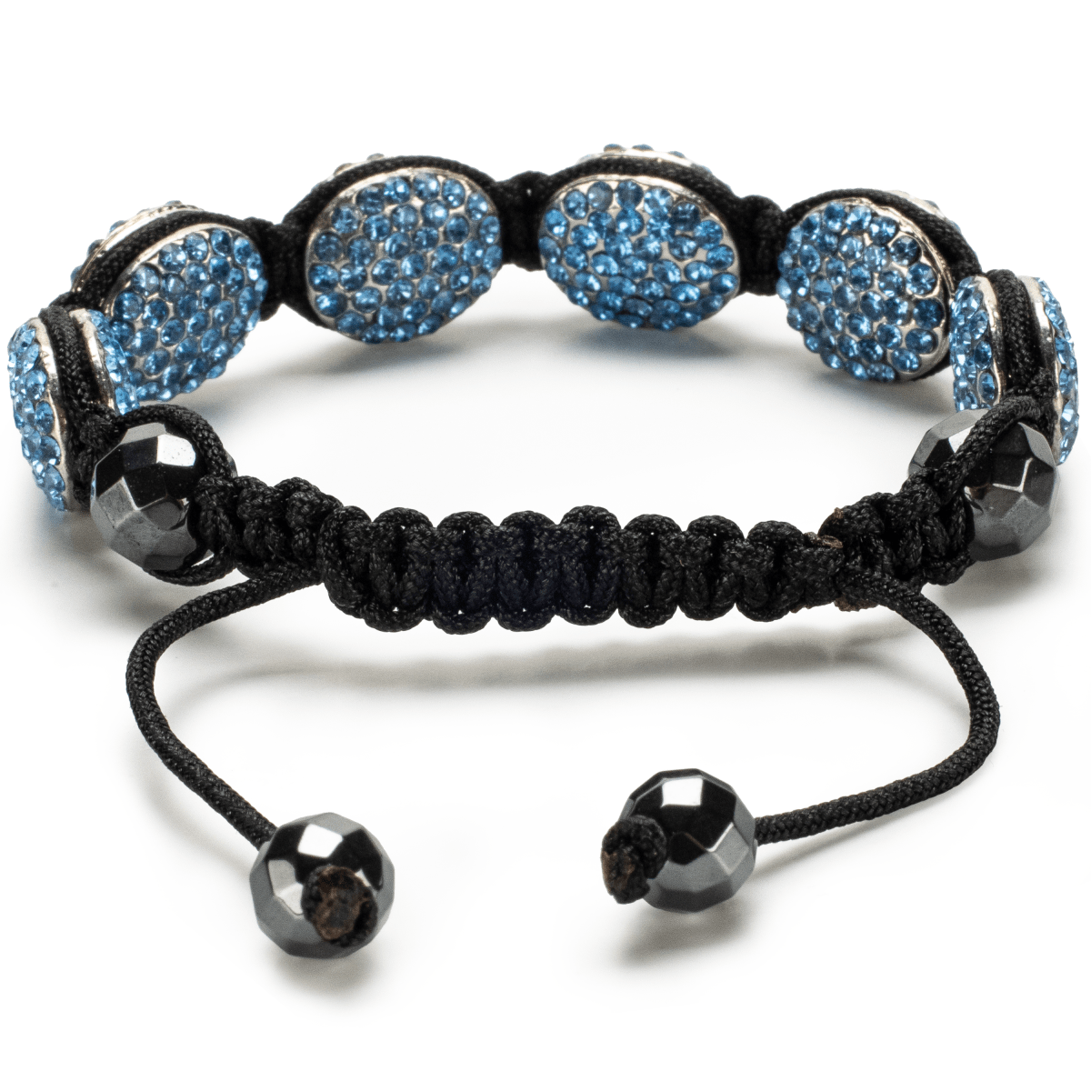 Kalifano Shamballa Bracelets Sapphire Oval Shamballa Bracelet SBOV-S