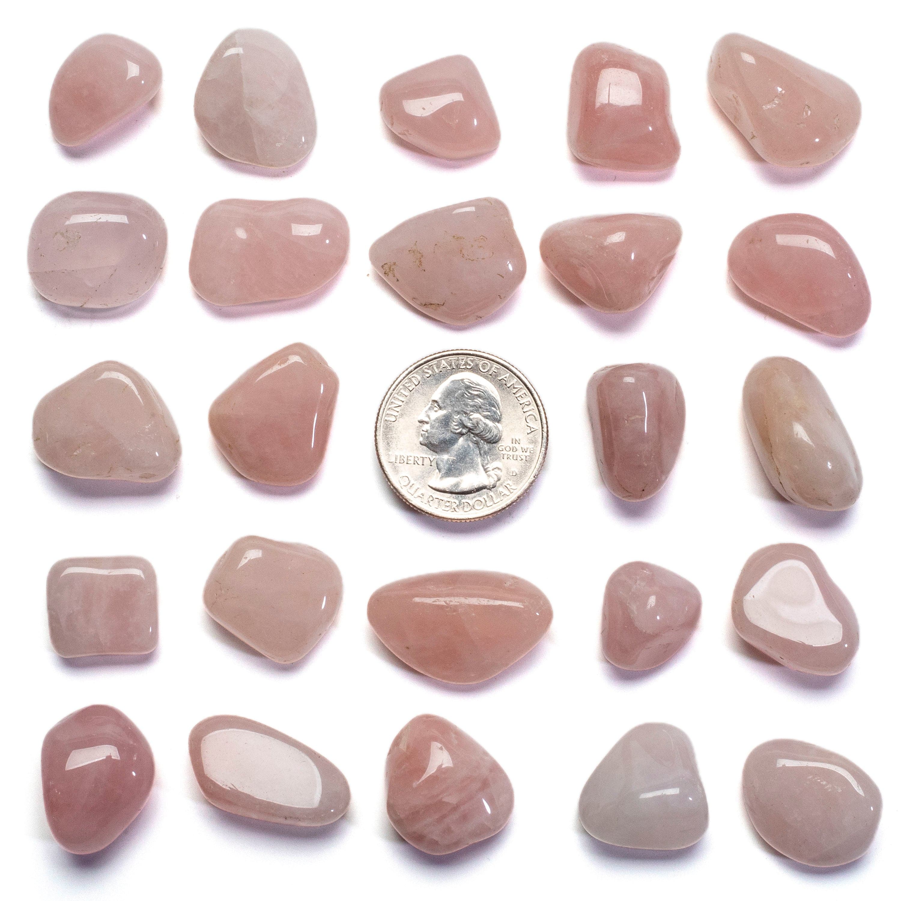 KALIFANO Small Tumbled Rose Quartz Crystals TS-RQ-S