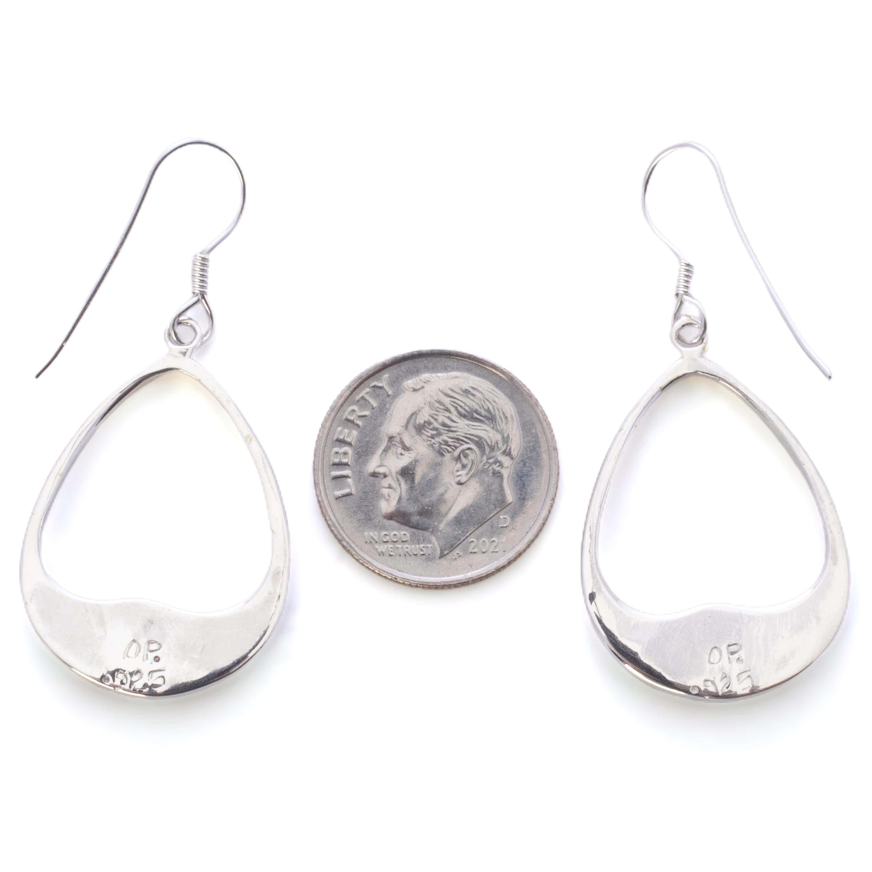 KALIFANO Southwest Silver Jewelry Multi Gemstone Sterling Silver Dangle Earrings with French Hook USA Handmade with Opal Accent NME.2316.MT