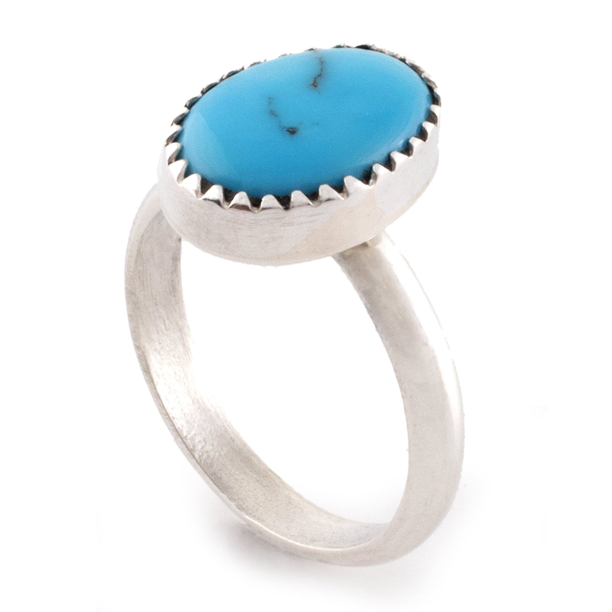 Sleeping Beauty Turquoise 925 Sterling Silver Ring USA Handmade