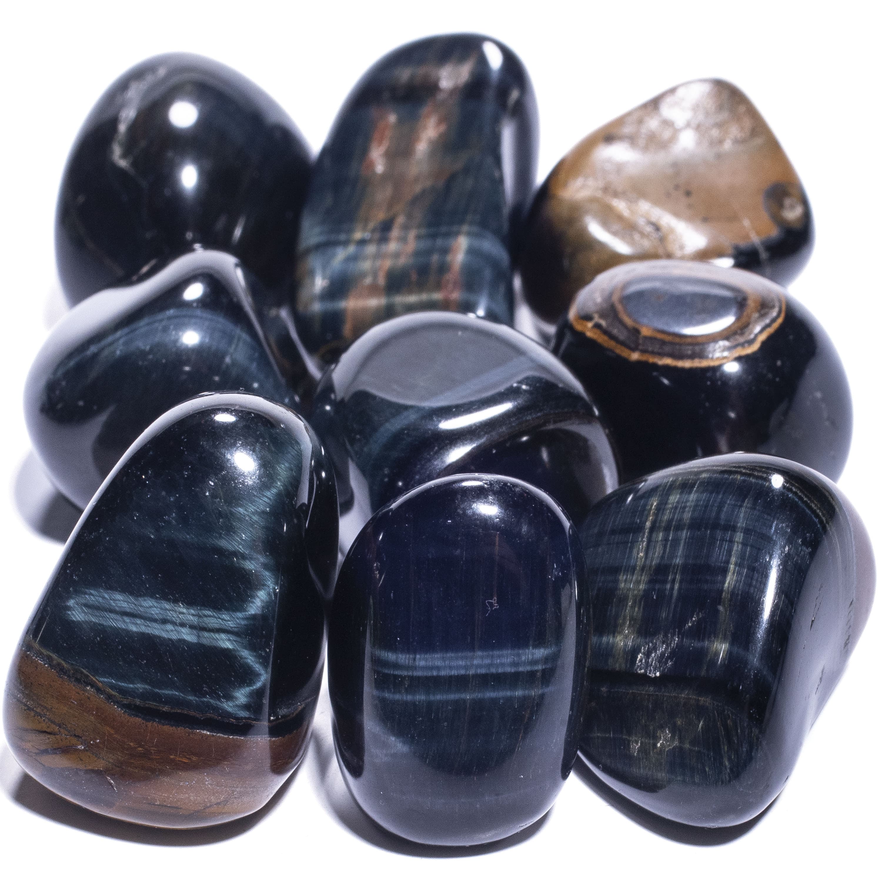 KALIFANO Tumbled Blue Tiger's Eye TS-BTE