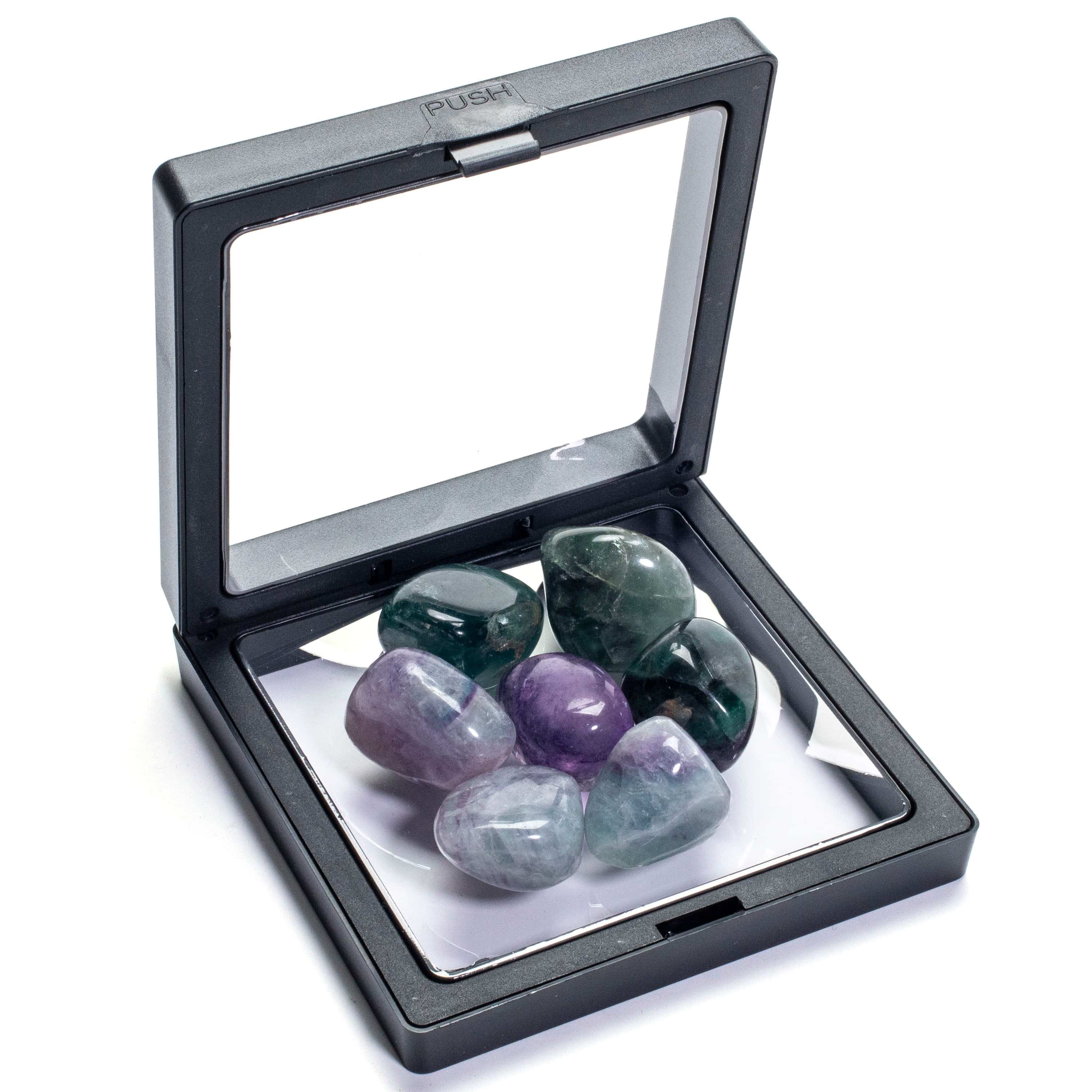 KALIFANO Tumbled Rainbow Fluorite Crystals TS-FL