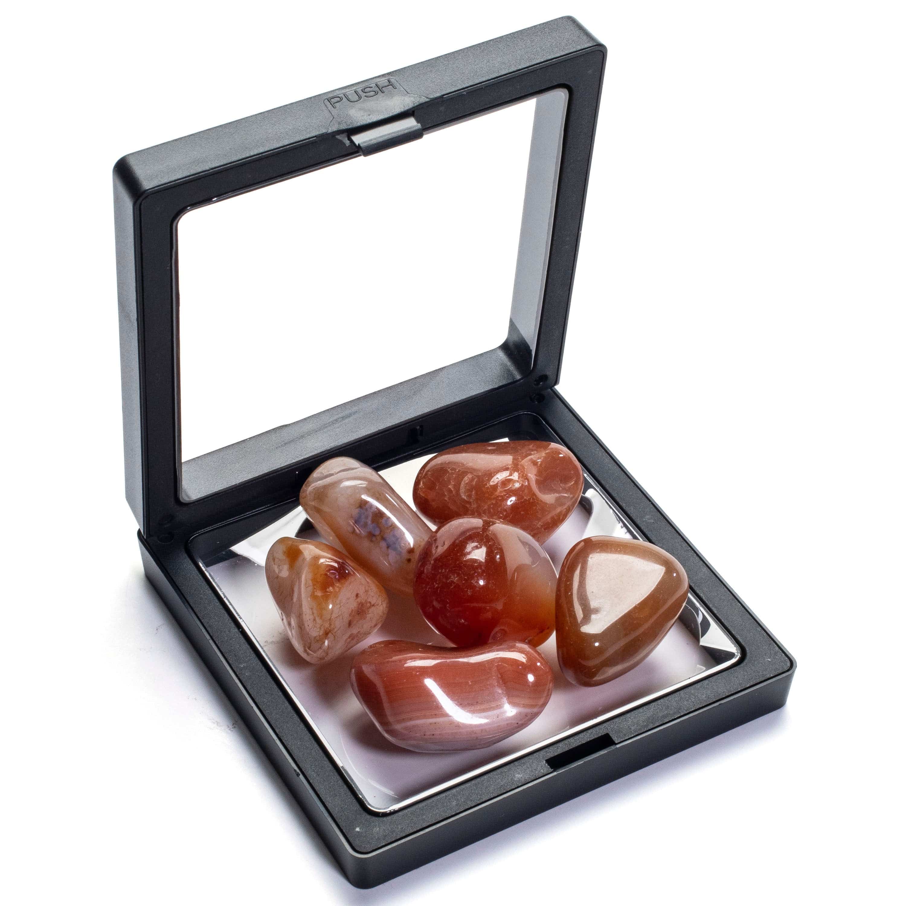 Kalifano TUMBLED STONES Natural Carnelian Tumbled Stone TS-CR-HG