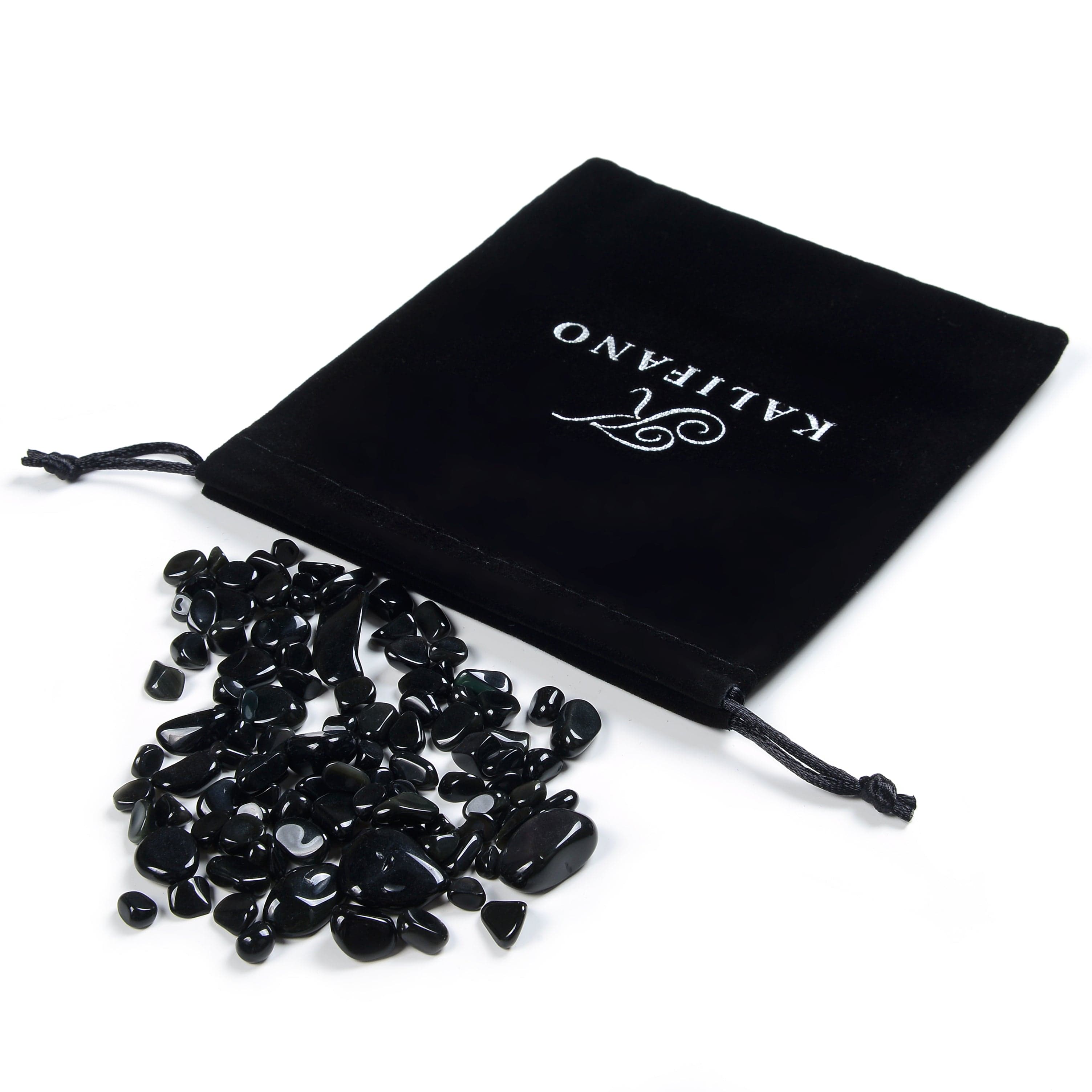 Kalifano TUMBLED STONES Natural Obsidian Tumbled Stone TS-OB