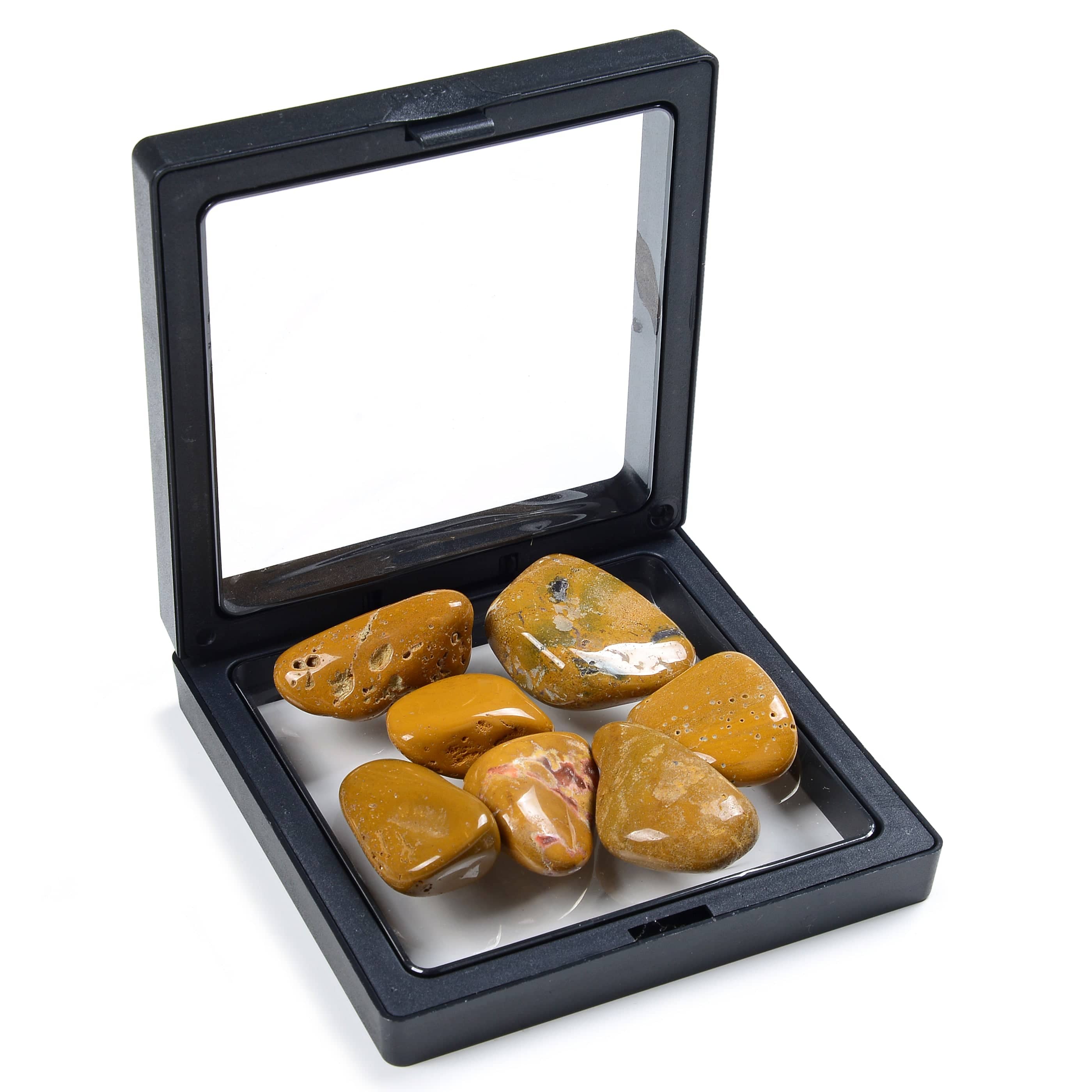 Kalifano TUMBLED STONES Natural Yellow Jasper Tumbled Stone TS-YJ