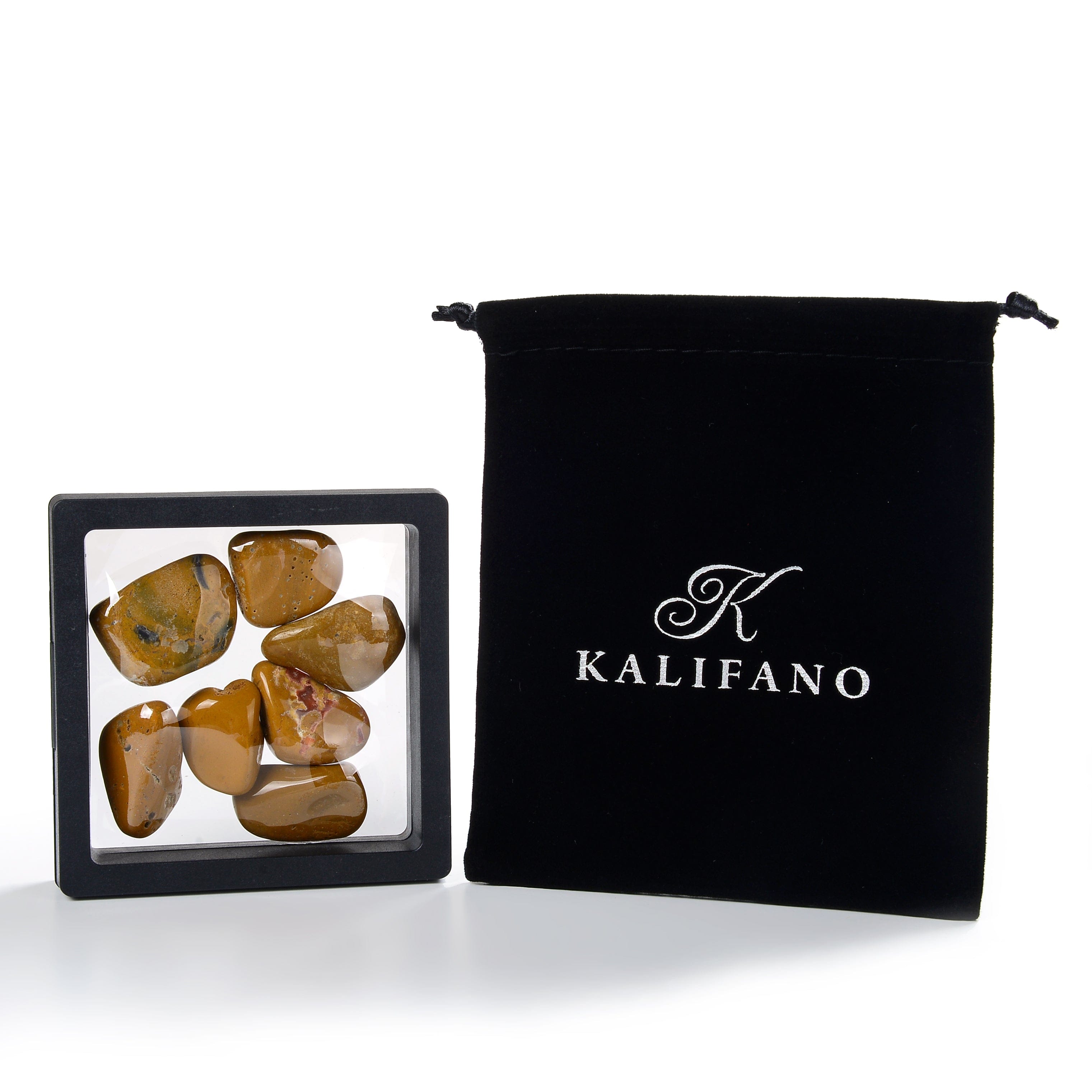 Kalifano TUMBLED STONES Natural Yellow Jasper Tumbled Stone TS-YJ