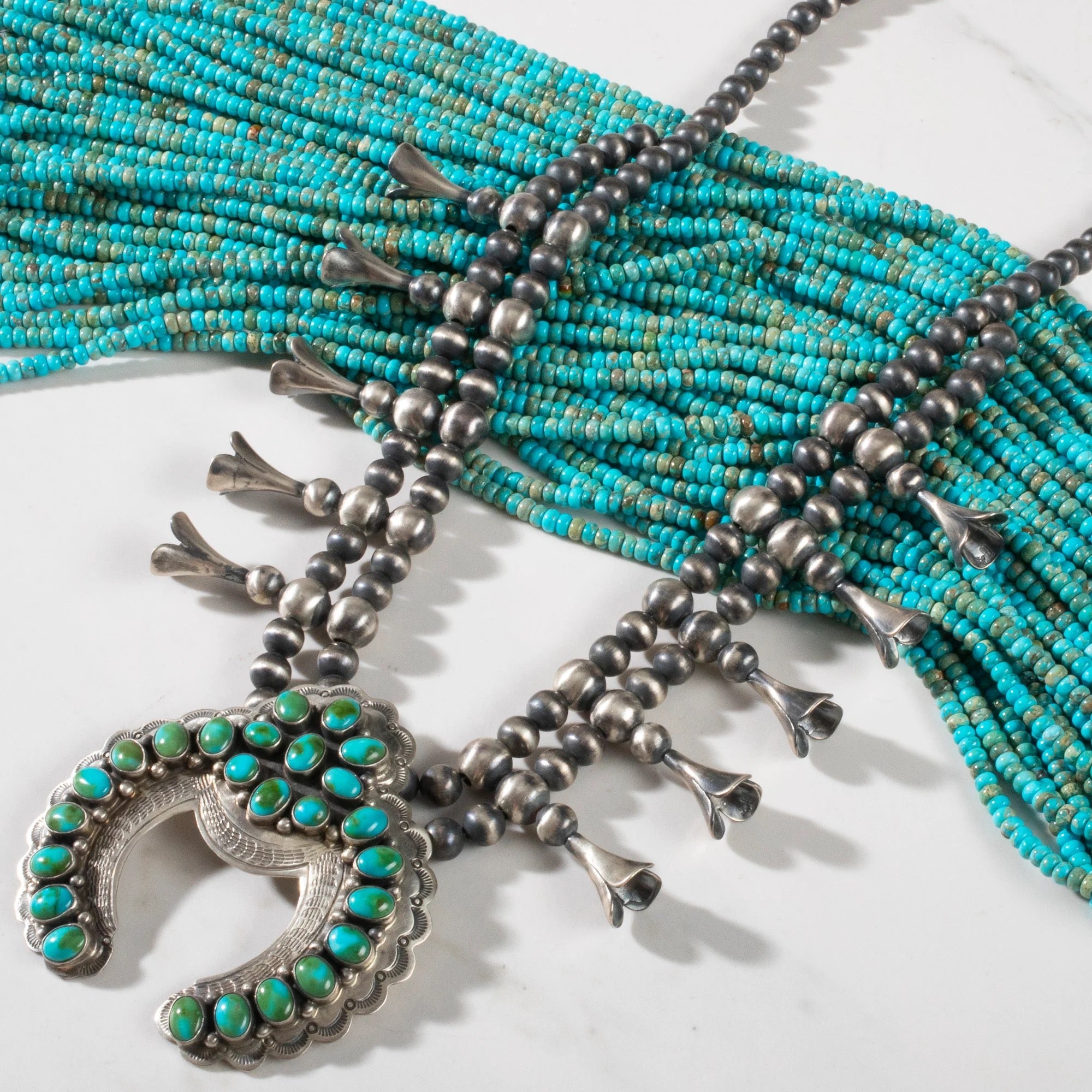 KALIFANO | Ella Peter Navajo USA Native Made 925 Silver Necklace